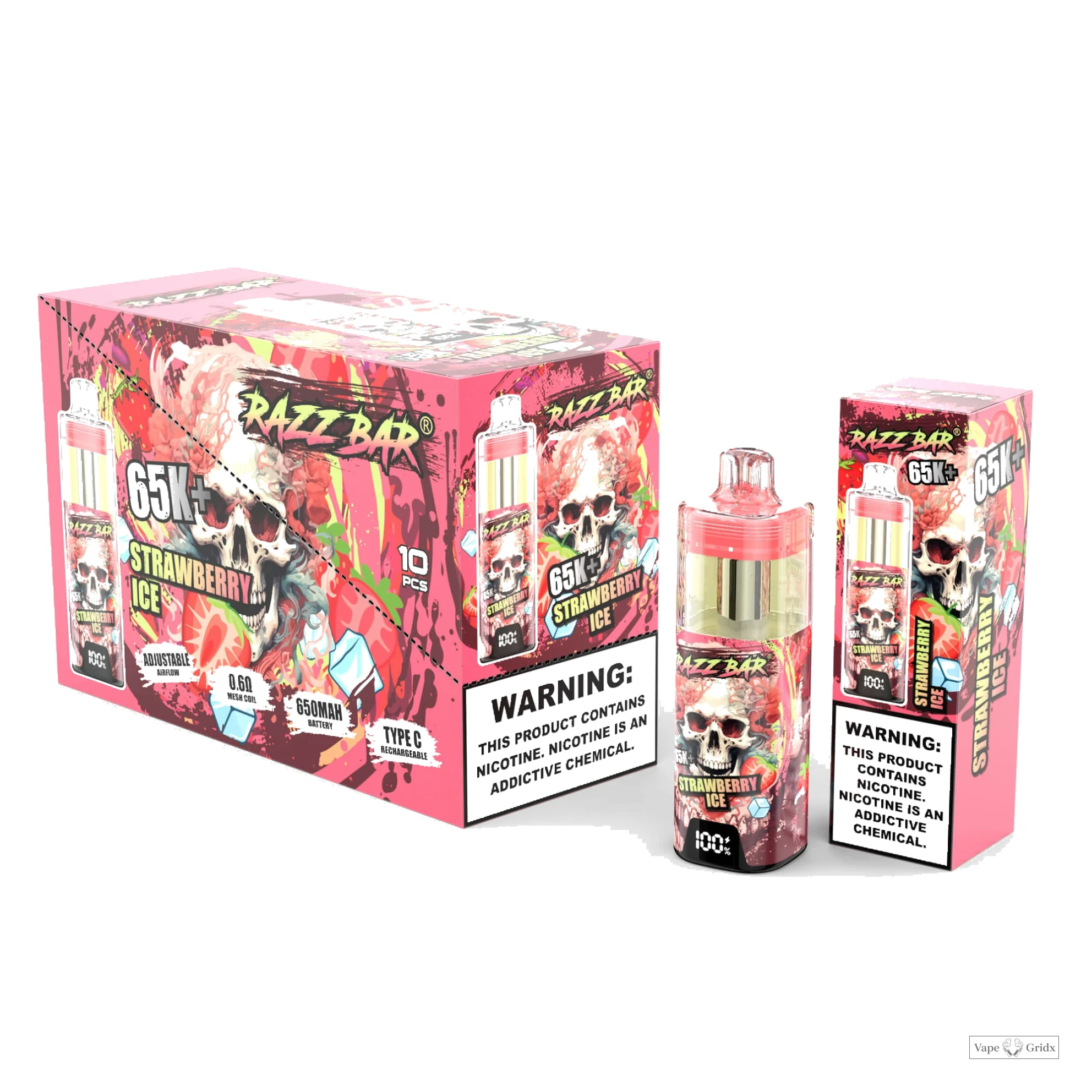 Razz Bar Smart Screen 65000 65K Trekjes Wegwerp vape - image 11