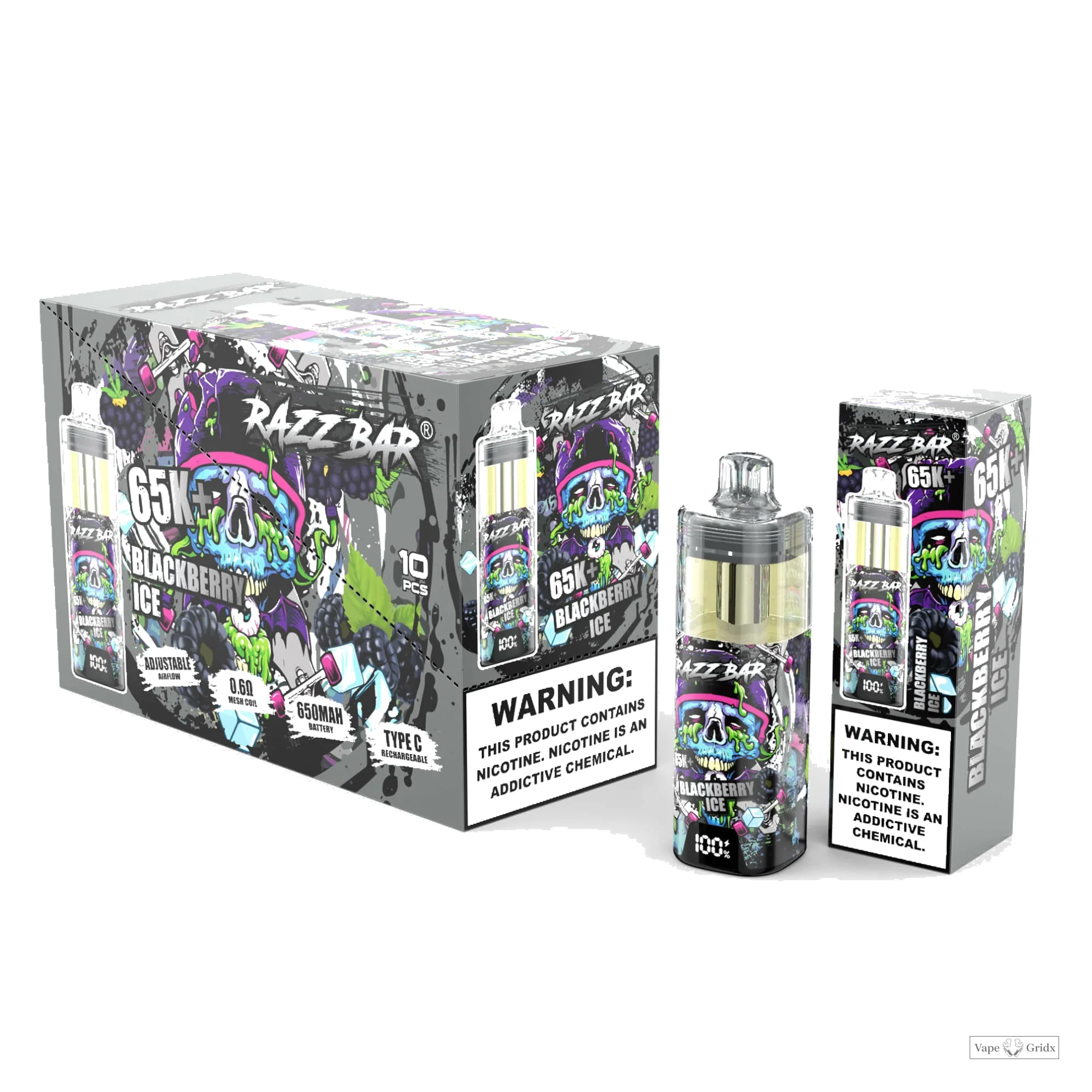 Razz Bar Smart Screen 65000 65K Trekjes Wegwerp vape - image 12