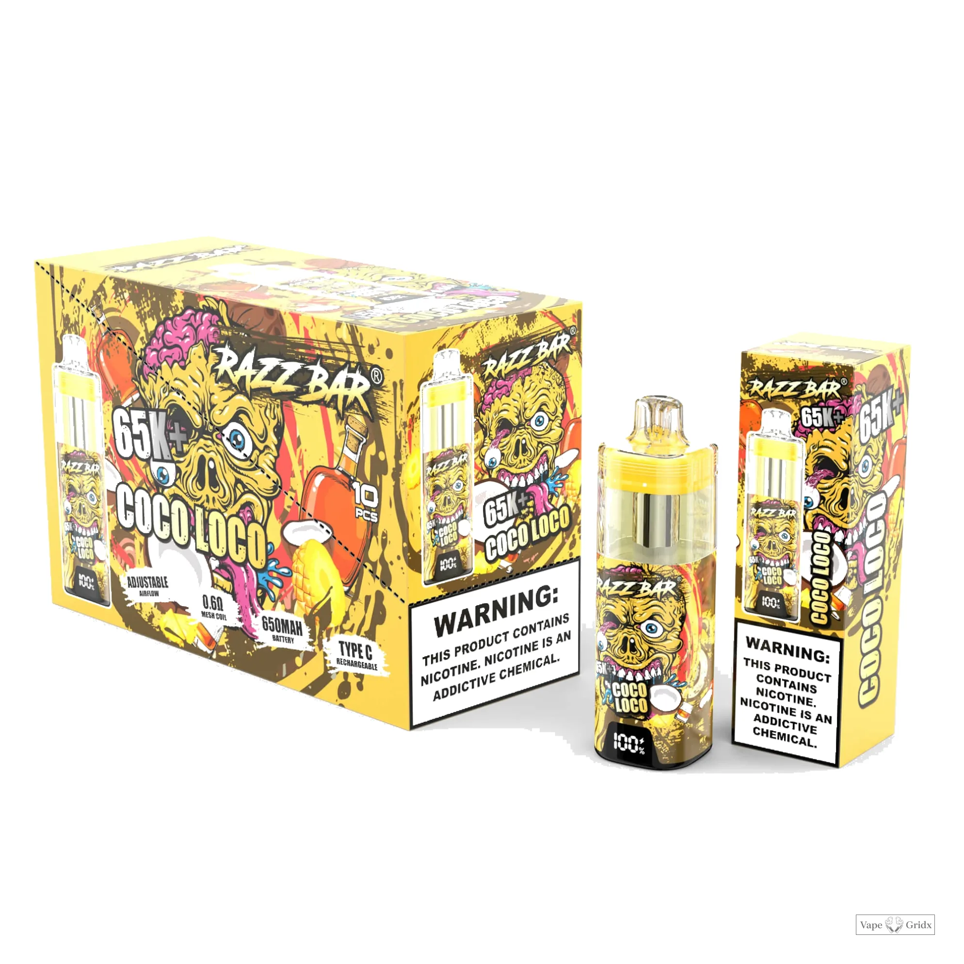 Razz Bar Smart Screen 65000 65K Trekjes Wegwerp vape - image 13