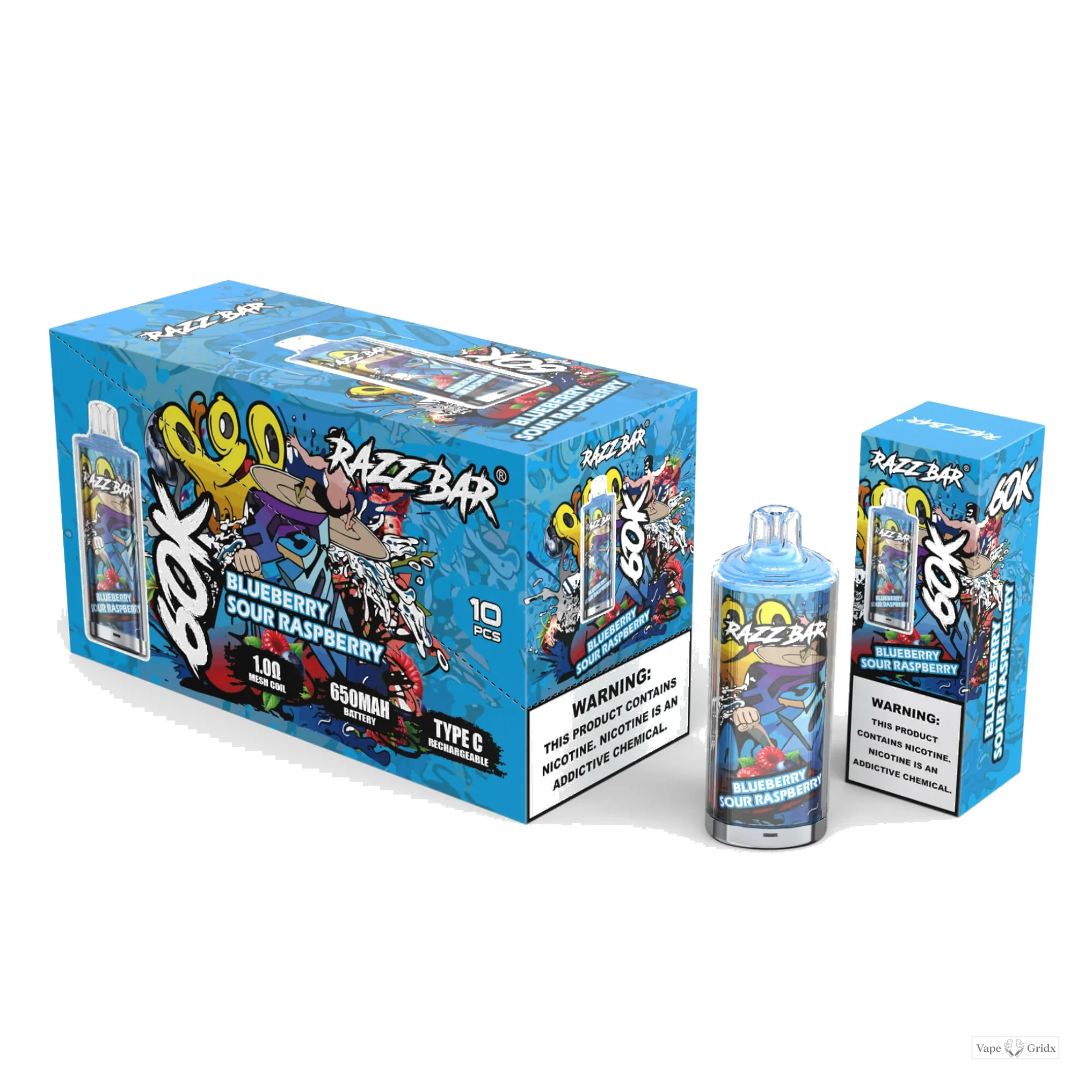 Razz Bar 60000 60K Trekjes Mesh Coil Wegwerp vape