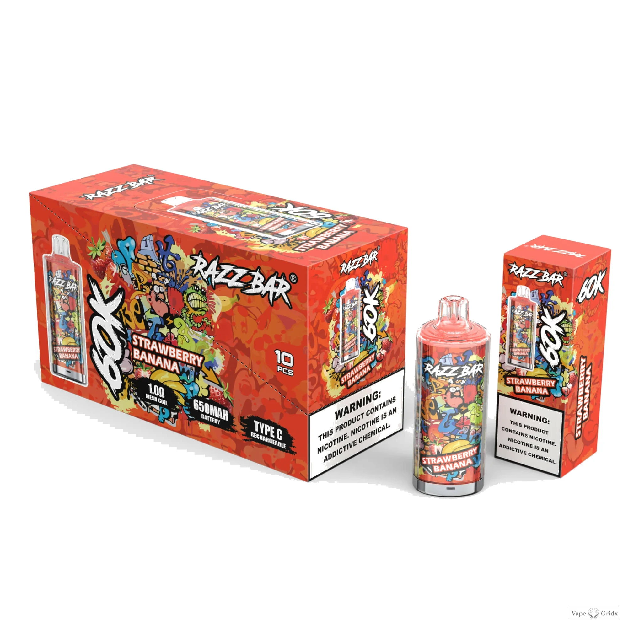 Razz Bar 60000 60K Trekjes Mesh Coil Wegwerp vape - image 8