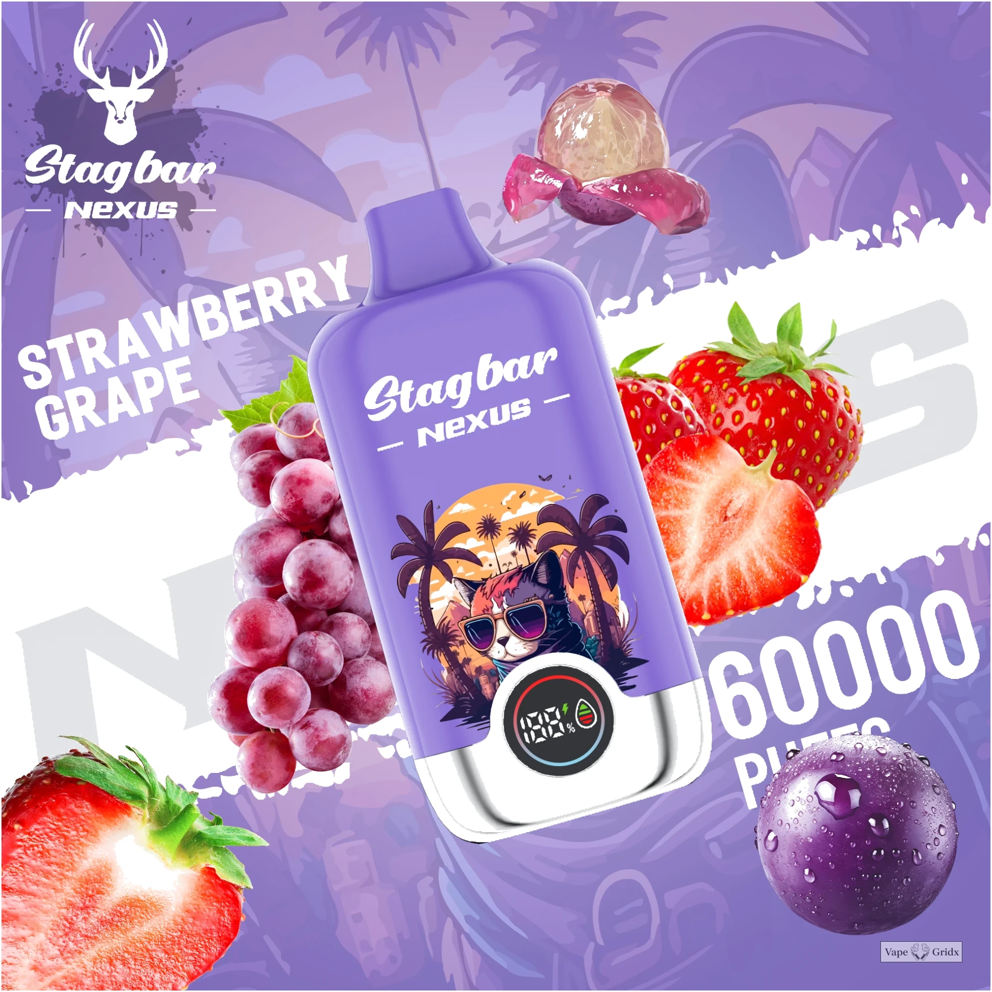 Stag Bar Nexus 60000 60K Trekjes Verstelbare Airflow Wegwerp vape - image 10