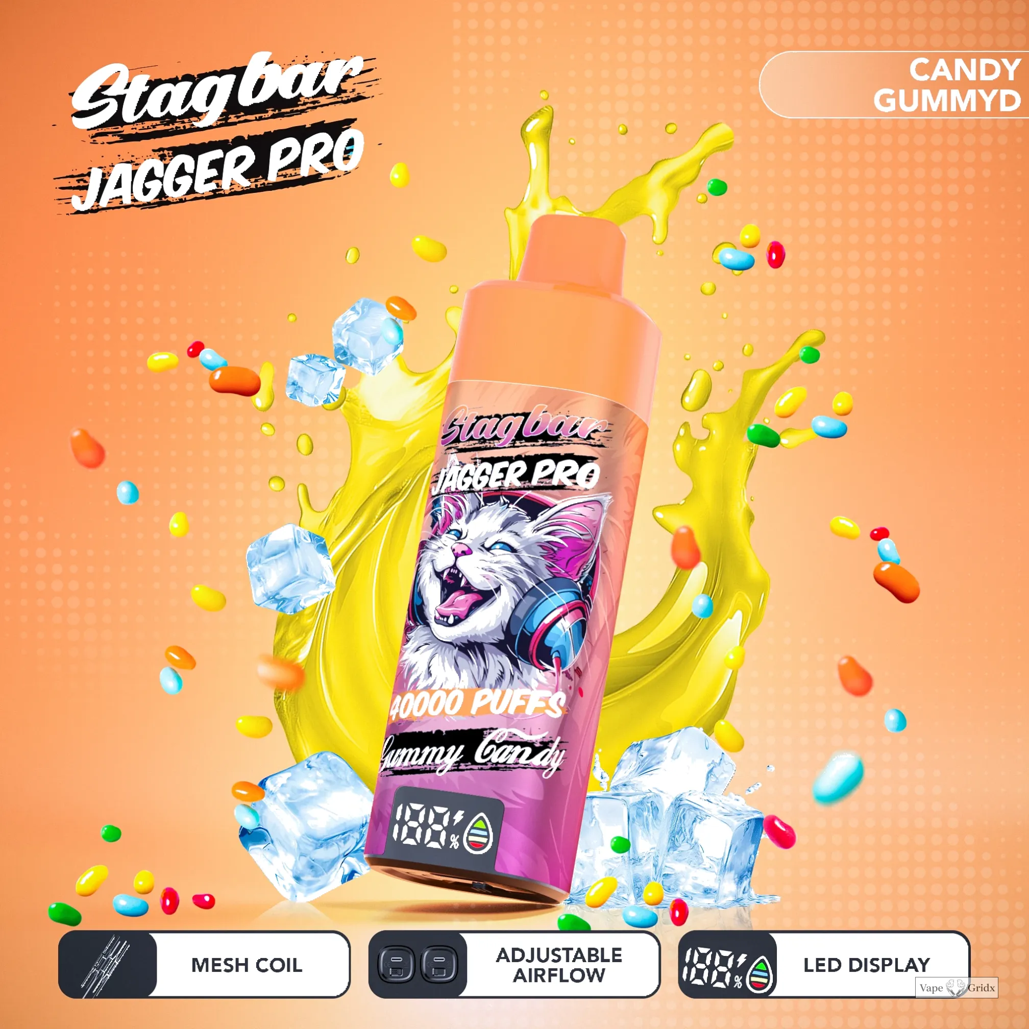 Stag Bar Jagger Pro 40000 40K Trekjes LED Display Wegwerp vape - image 12