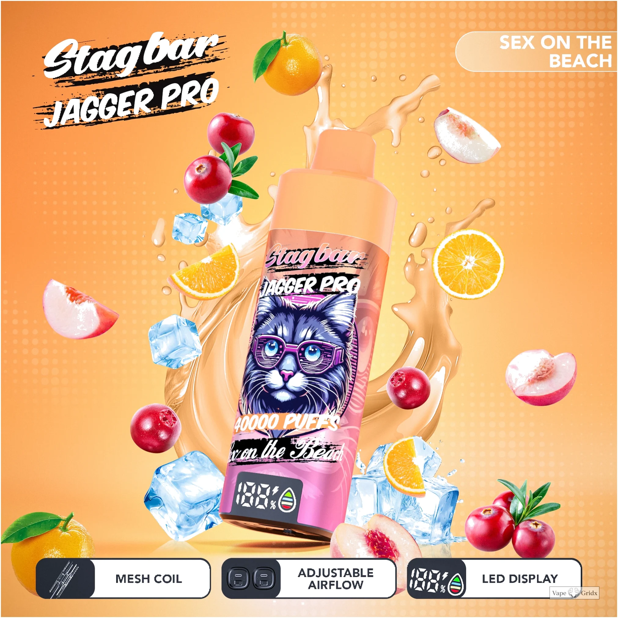Stag Bar Jagger Pro 40000 40K Trekjes LED Display Wegwerp vape - image 13