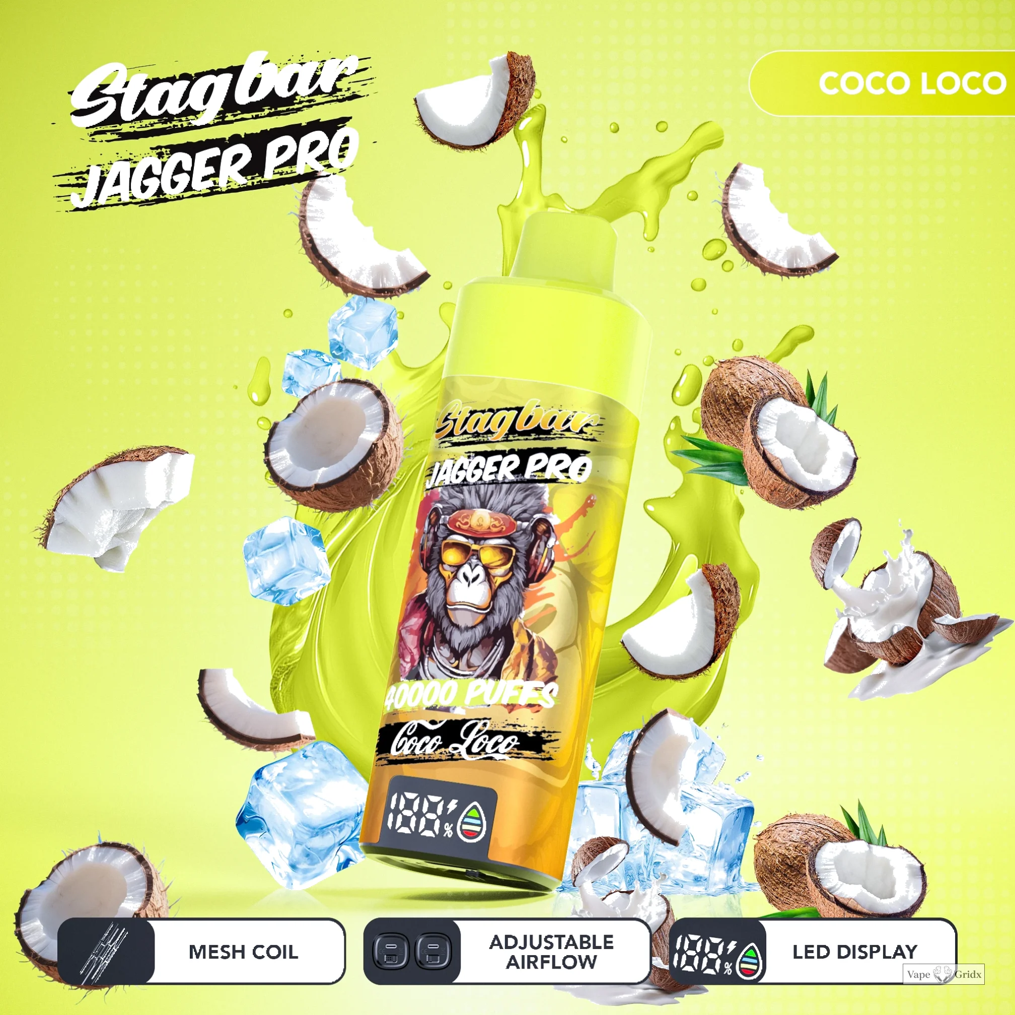 Stag Bar Jagger Pro 40000 40K Trekjes LED Display Wegwerp vape - image 16