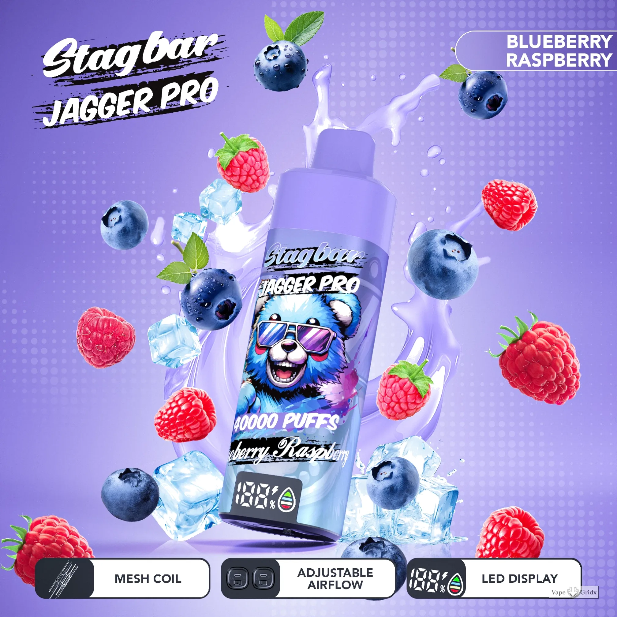 Stag Bar Jagger Pro 40000 40K Trekjes LED Display Wegwerp vape - image 20
