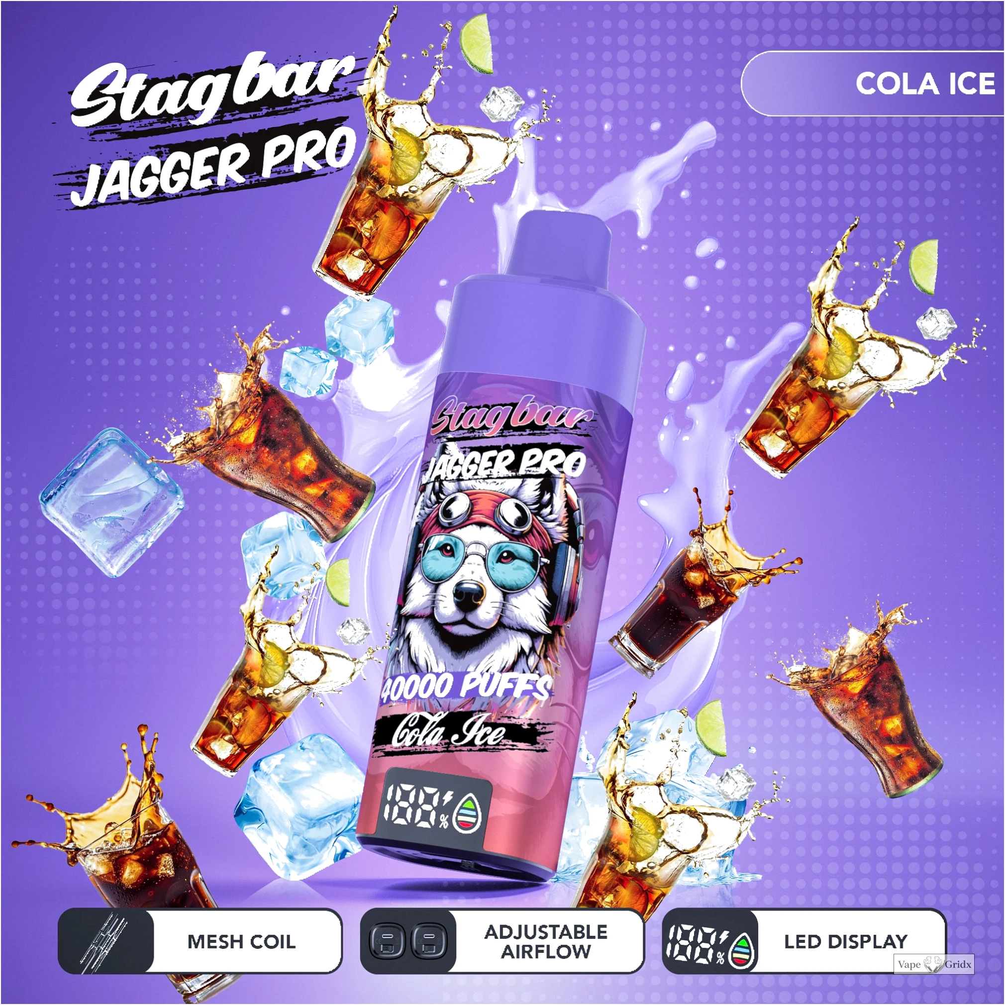 Stag Bar Jagger Pro 40000 40K Trekjes LED Display Wegwerp vape - image 10