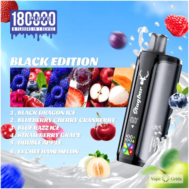Stag Bar 6-in-1 180000 180K Trekjes 6 smaken Wegwerp vape - image 4