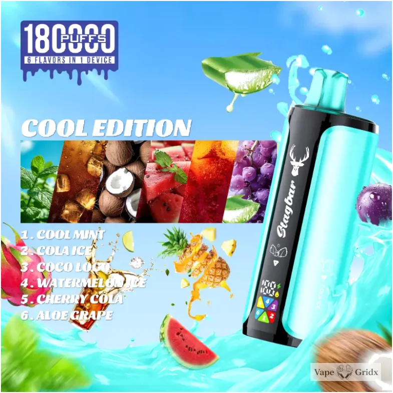 Stag Bar 6-in-1 180000 180K Trekjes 6 smaken Wegwerp vape - image 5