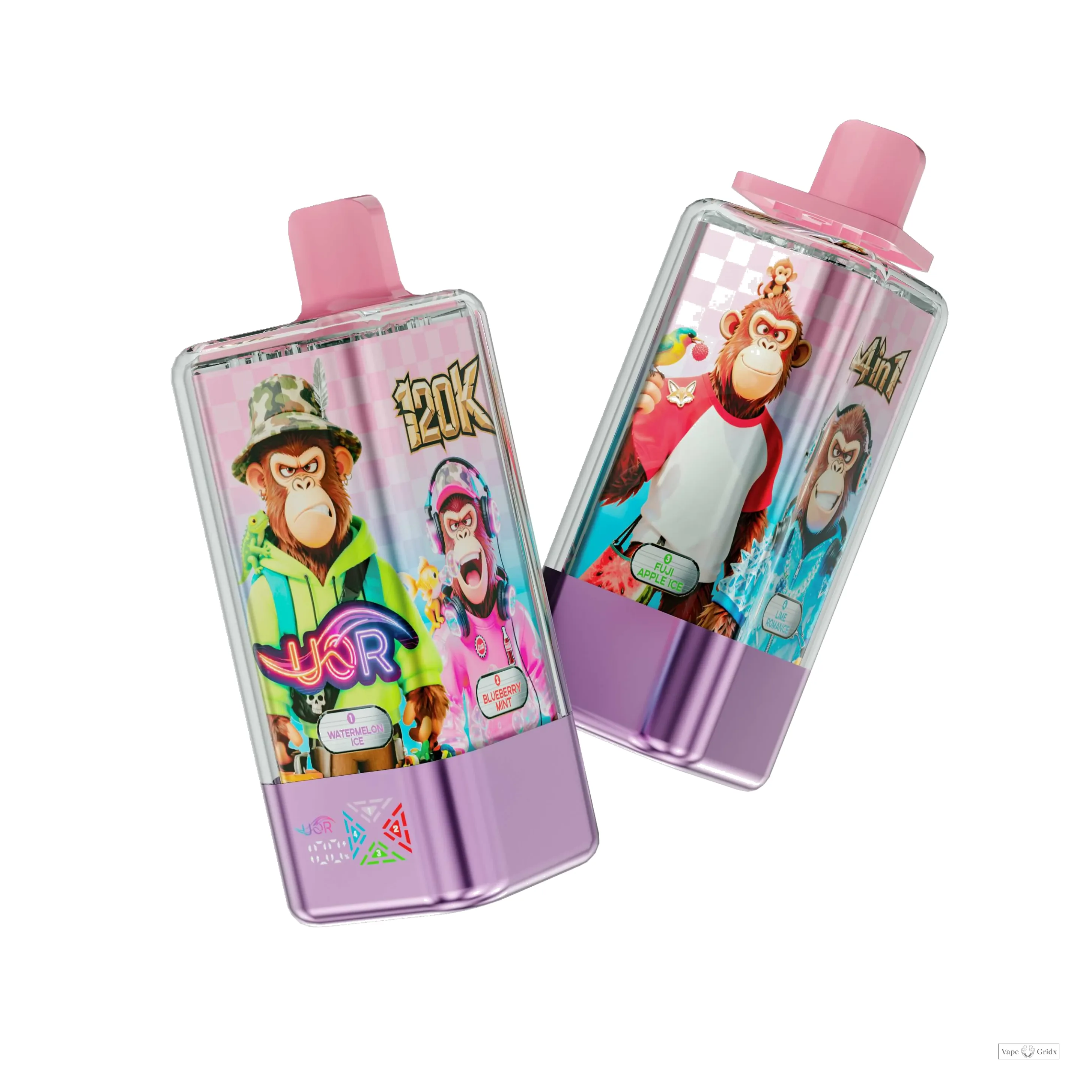 UOR 4-in-1 120000 120K Trekjes schakelbare smaken Wegwerp vape - image 10
