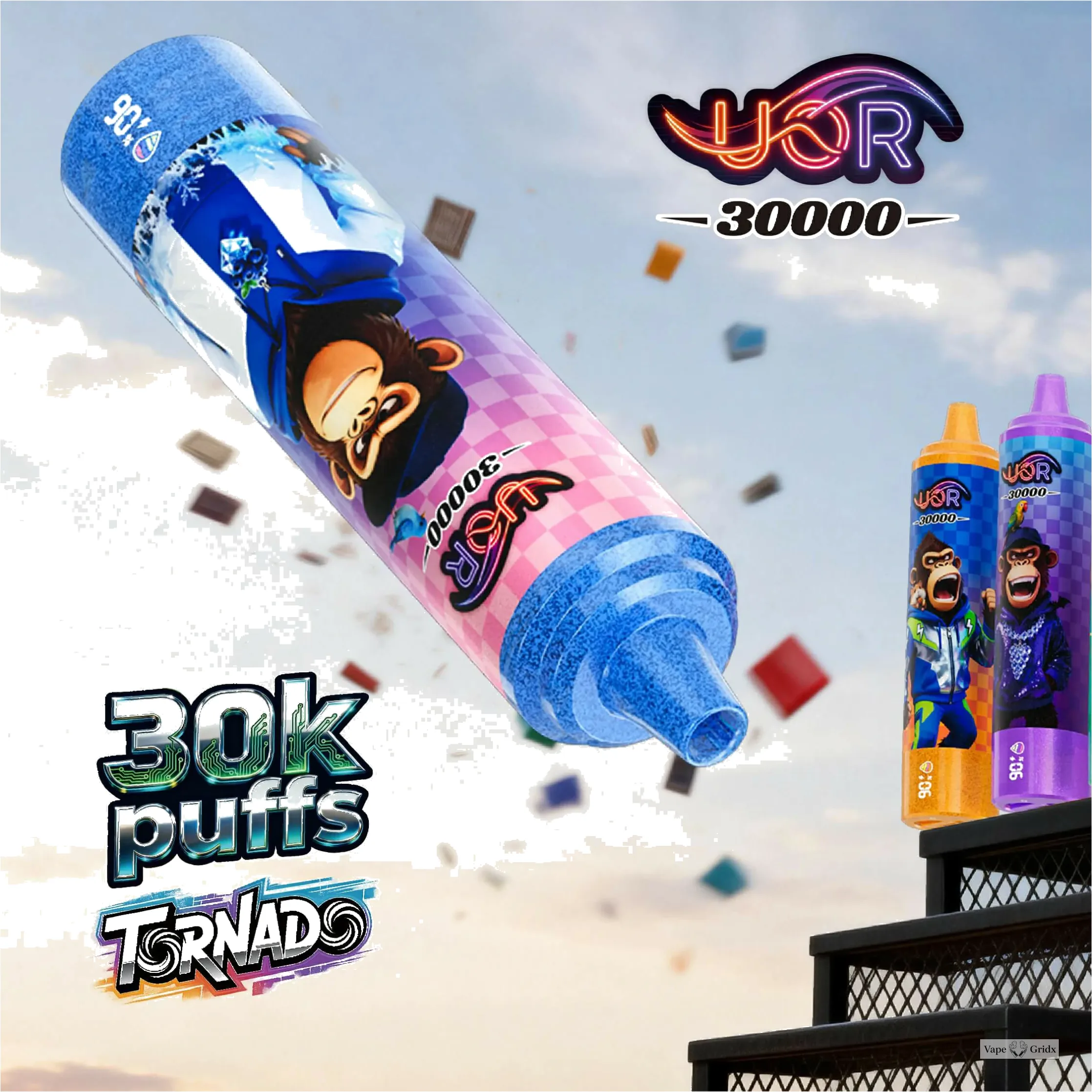 UOR Tornado 30000 30K Trekjes LED Display Wegwerp vape - image 7
