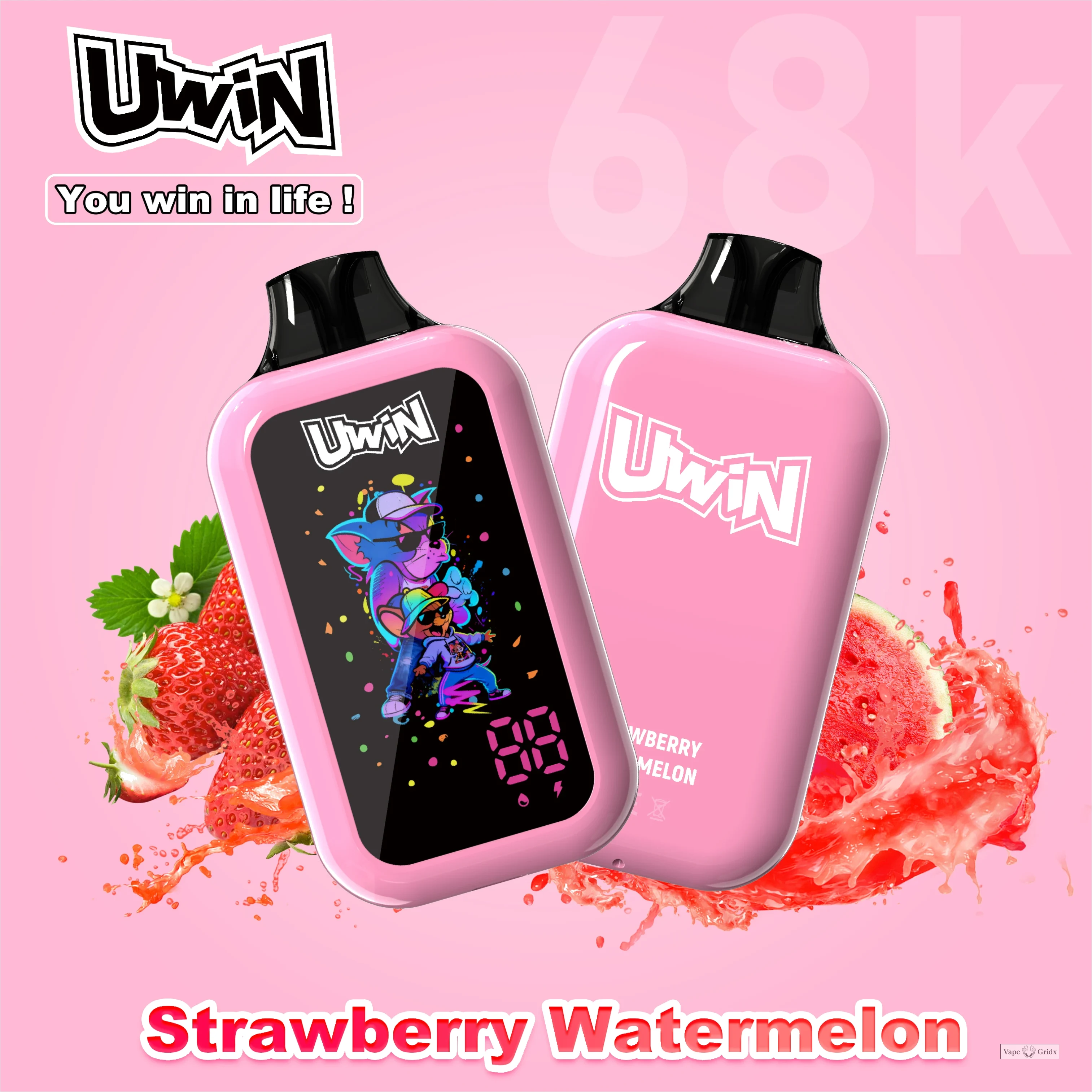 UWIN Digital Box 68000 68K Trekjes Smart Display Wegwerp vape - image 4