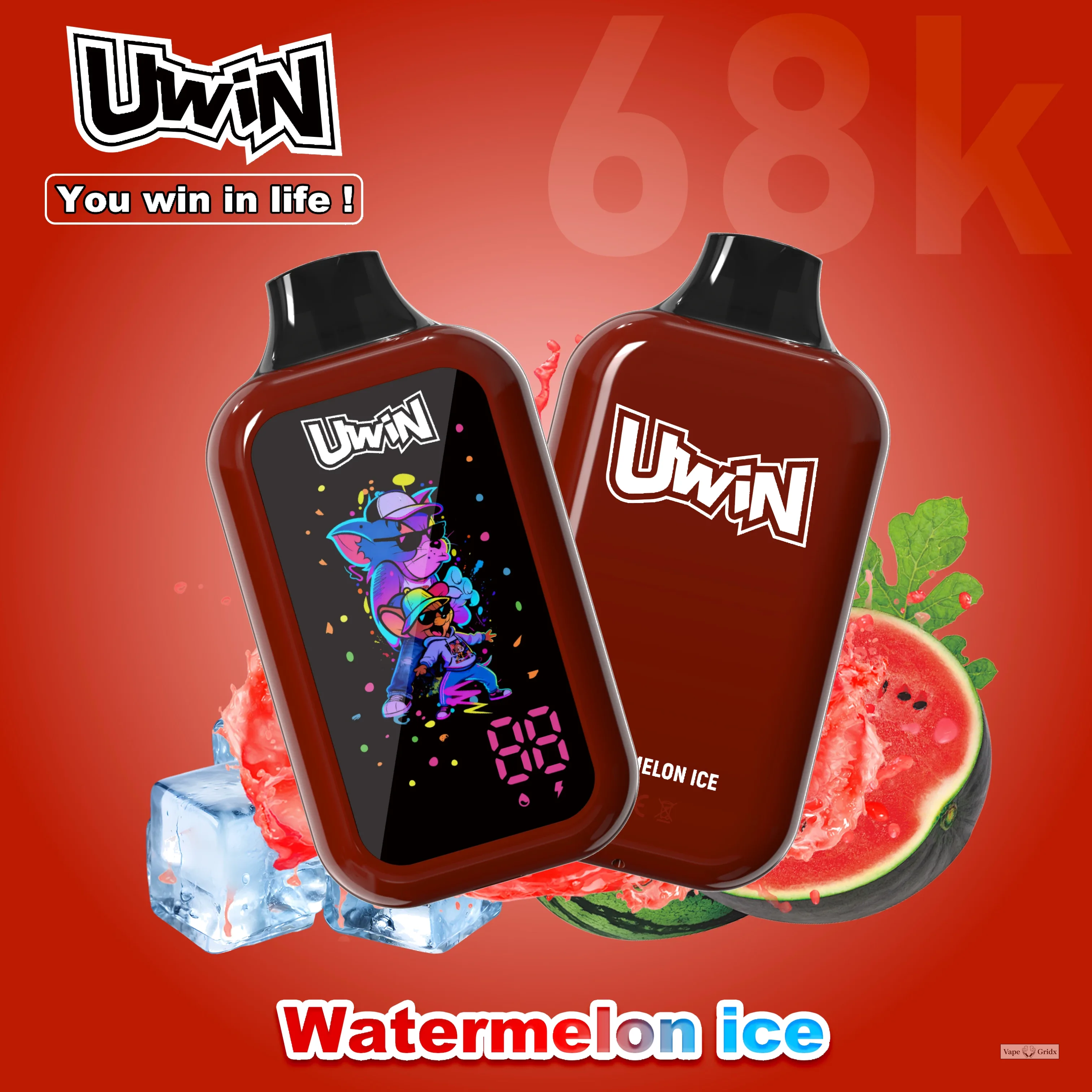 UWIN Digital Box 68000 68K Trekjes Smart Display Wegwerp vape - image 5