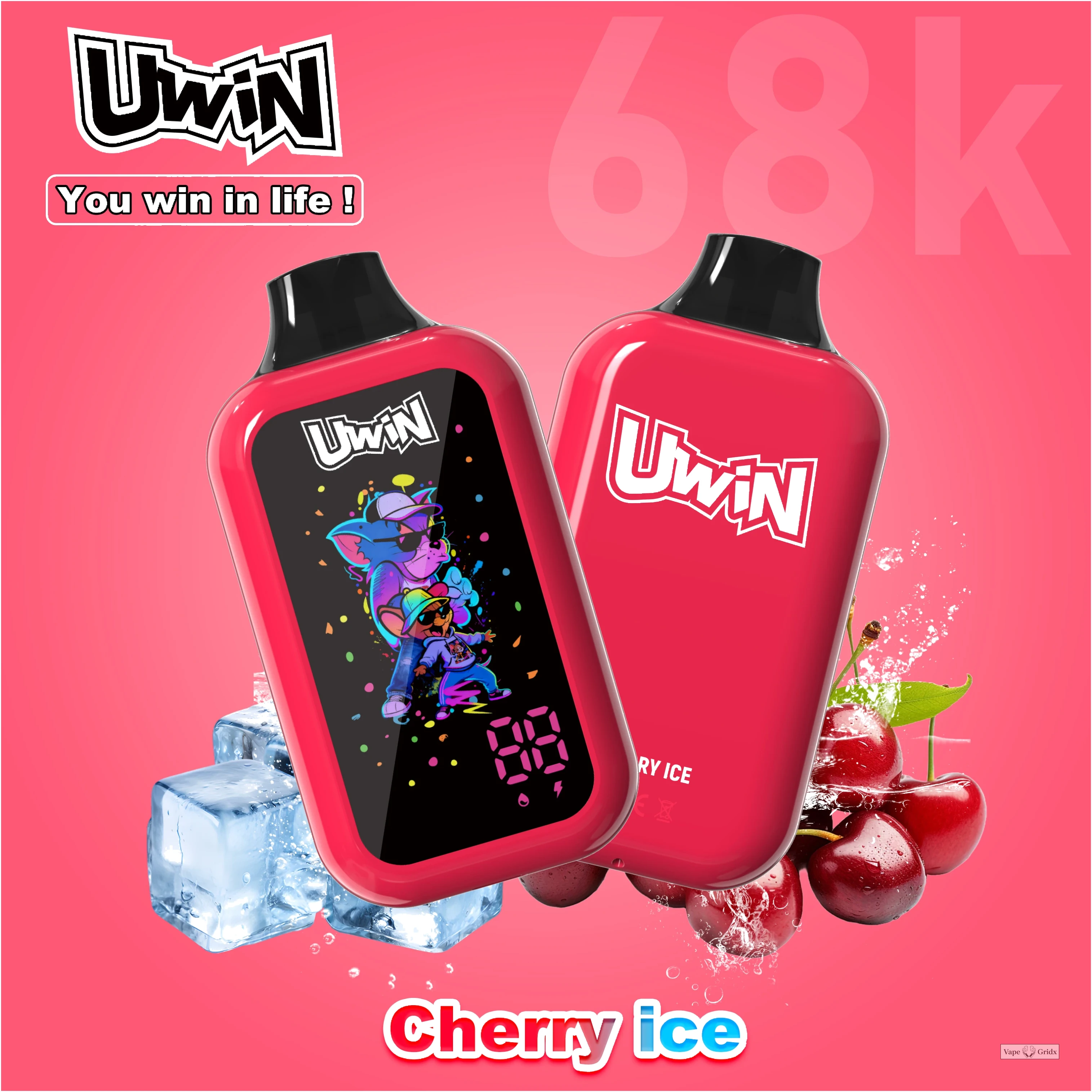 UWIN Digital Box 68000 68K Trekjes Smart Display Wegwerp vape - image 6