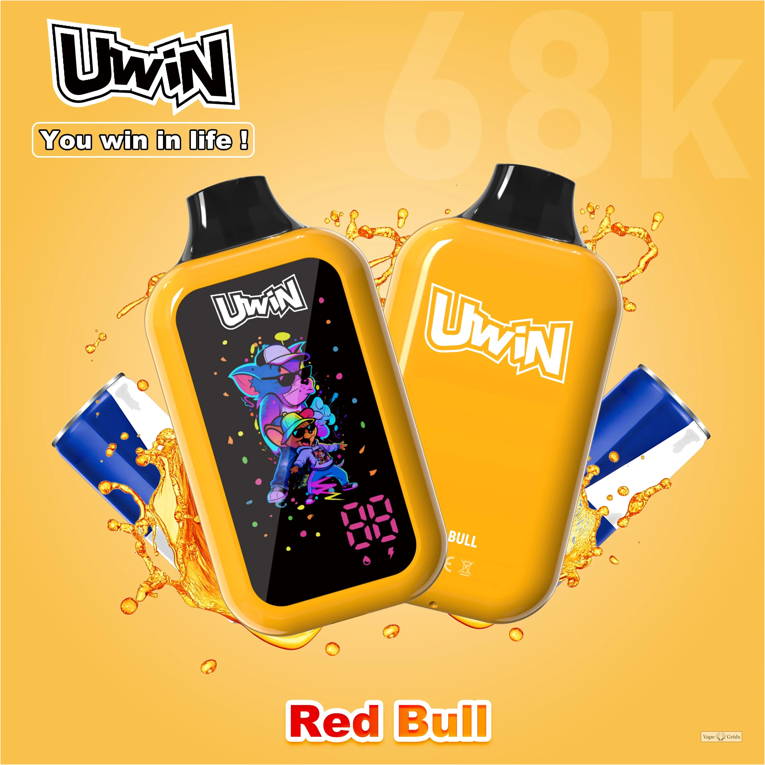 UWIN Digital Box 68000 68K Trekjes Smart Display Wegwerp vape - image 7
