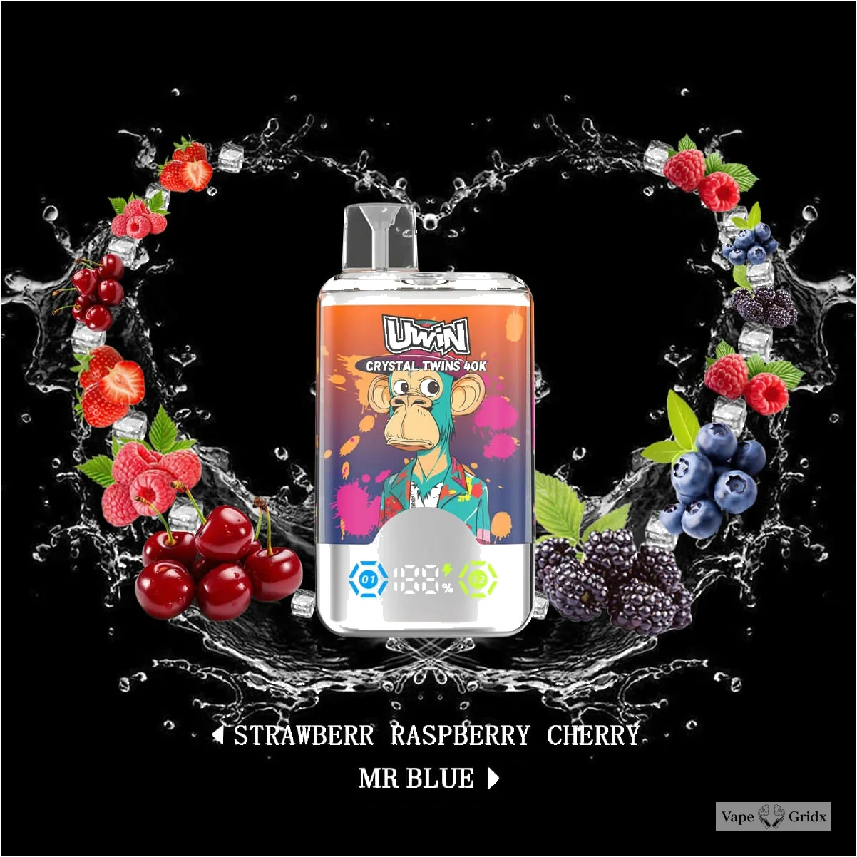 Uwin Crystal Twins 40000 40K Dual smaak Wegwerp vape - image 6