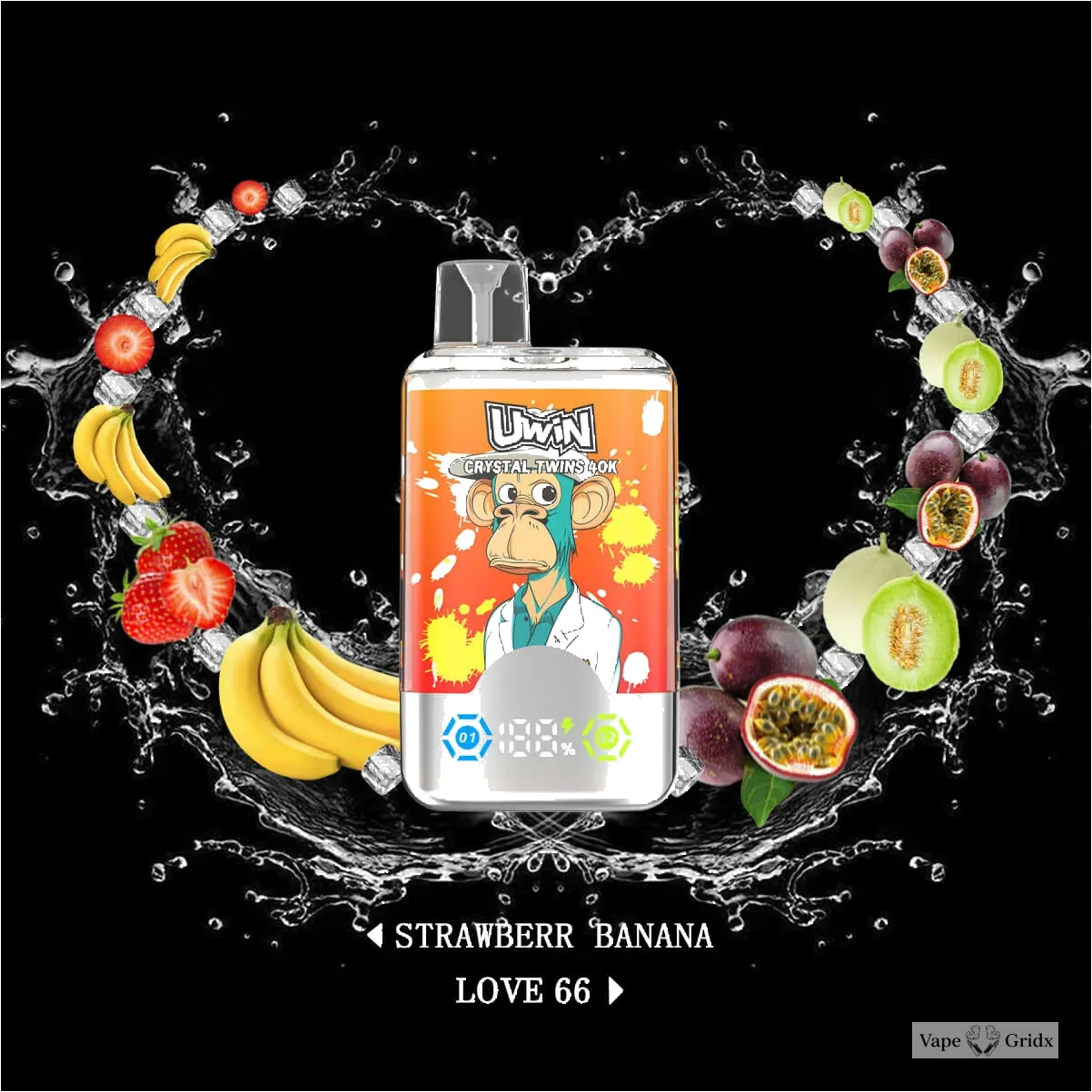 Uwin Crystal Twins 40000 40K Dual smaak Wegwerp vape - image 10