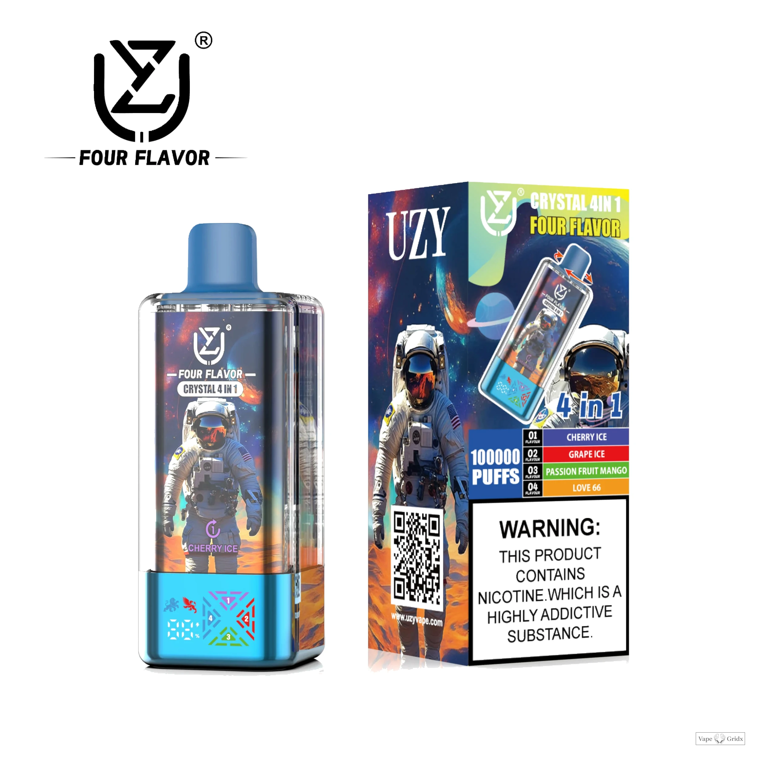 UZY Crysta 100000 100K Trekjes 4-in-1 Wegwerp vape - image 4