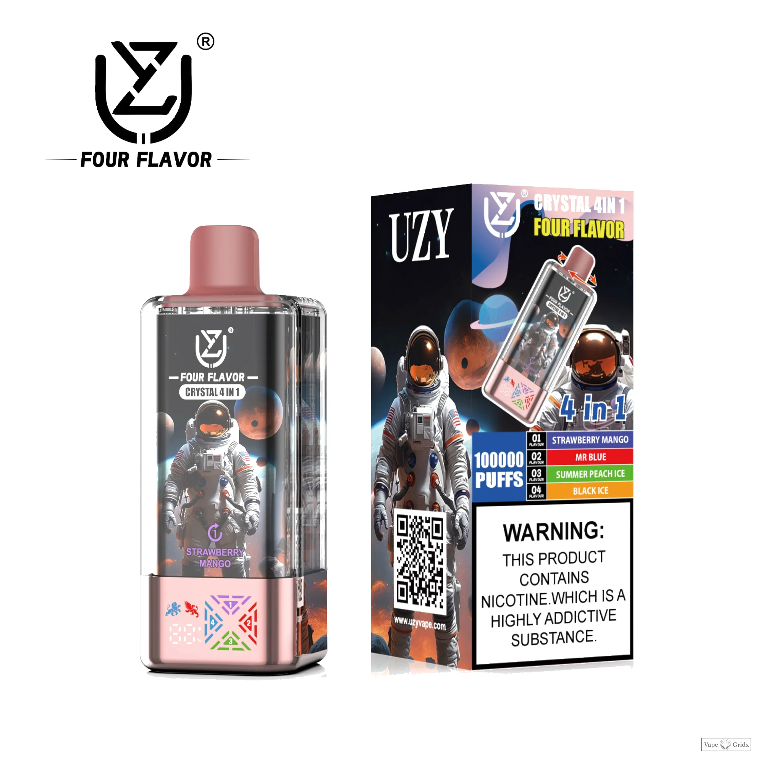 UZY Crysta 100000 100K Trekjes 4-in-1 Wegwerp vape - image 5