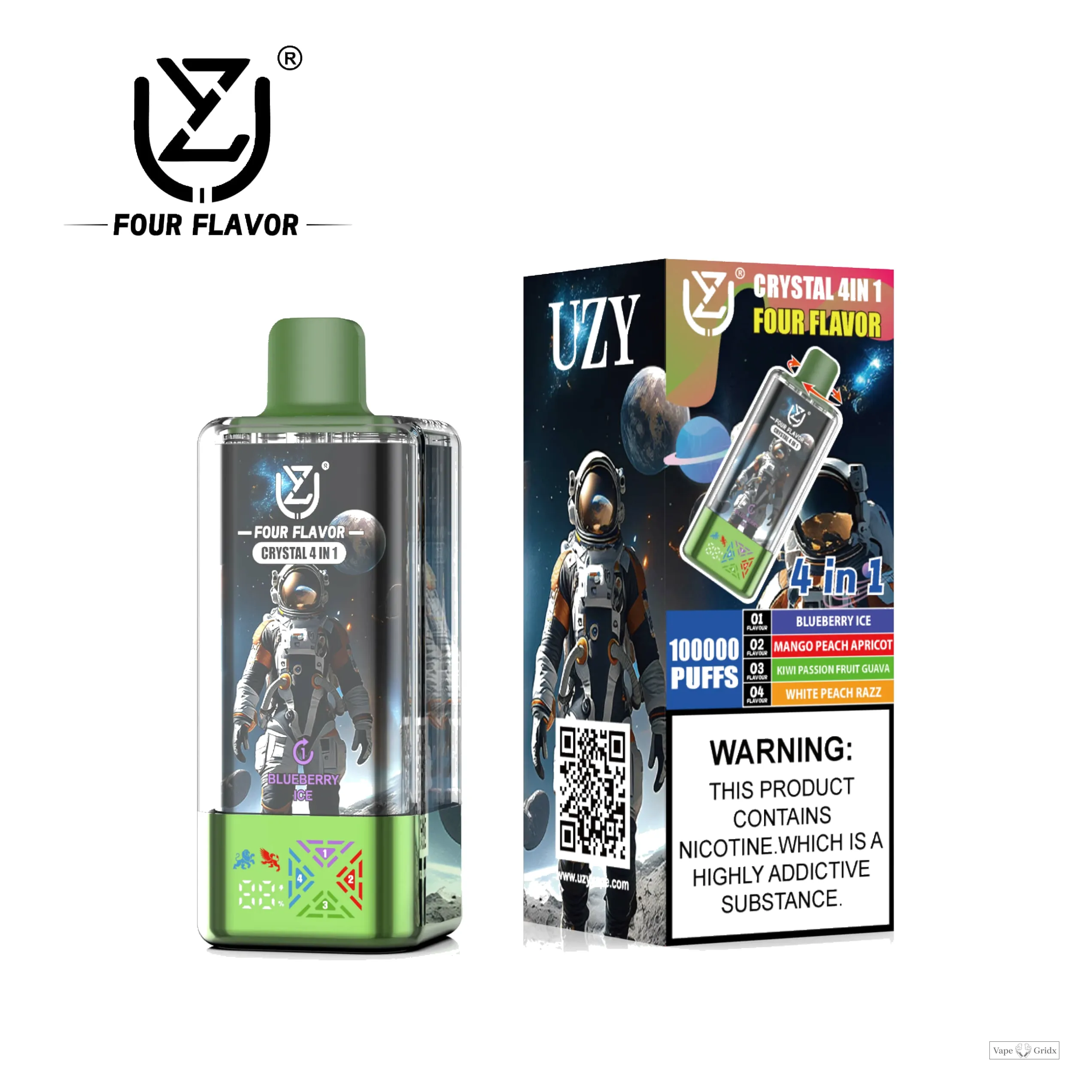 UZY Crysta 100000 100K Trekjes 4-in-1 Wegwerp vape - image 6