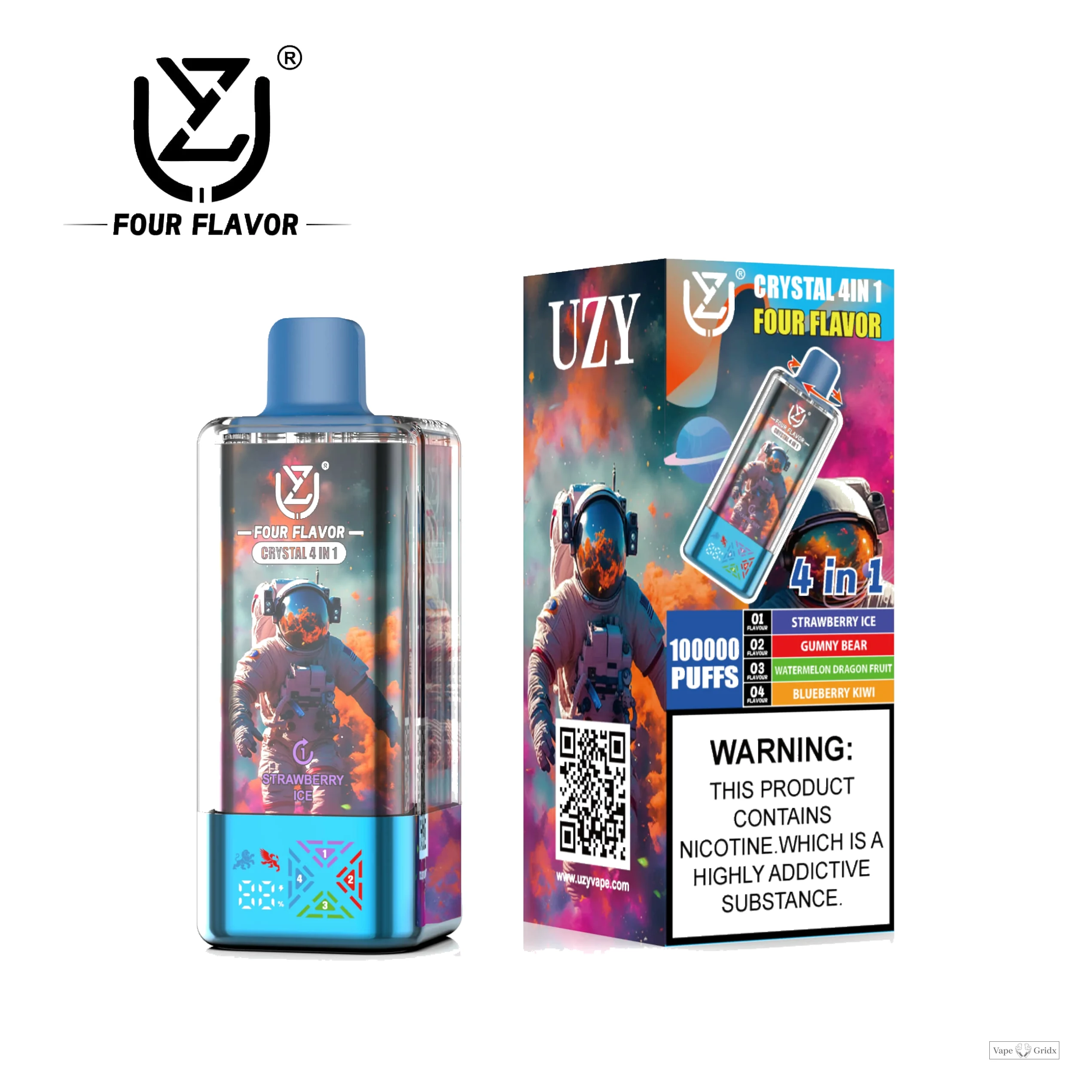 UZY Crysta 100000 100K Trekjes 4-in-1 Wegwerp vape - image 7