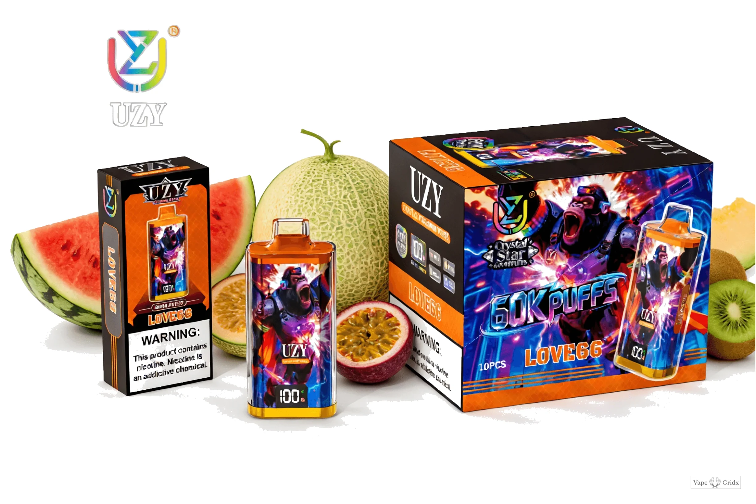 UZY Crystal Star 60000 60K Trekjes Smart Screen Wegwerp vape - image 11