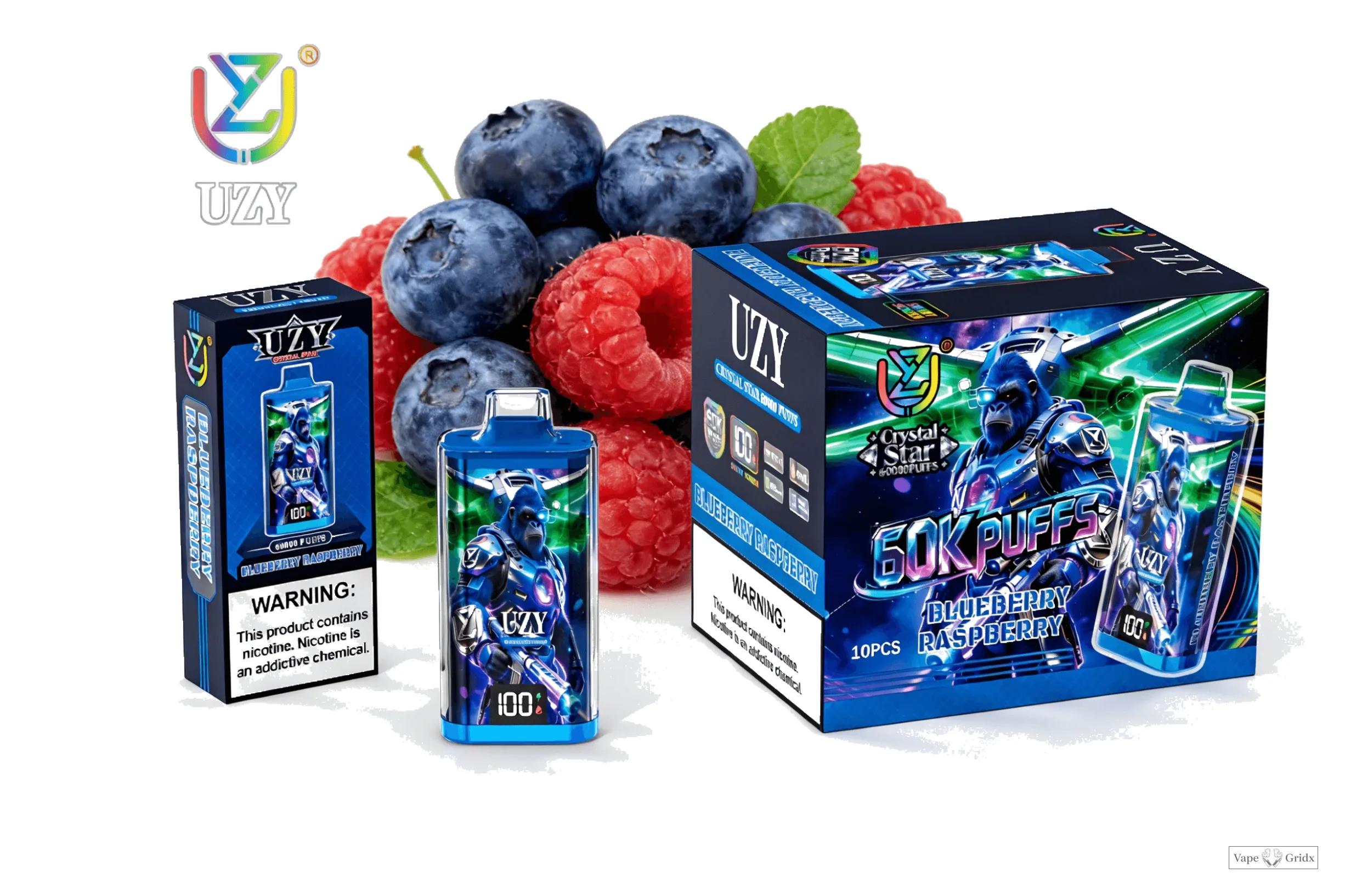 UZY Crystal Star 60000 60K Trekjes Smart Screen Wegwerp vape - image 7