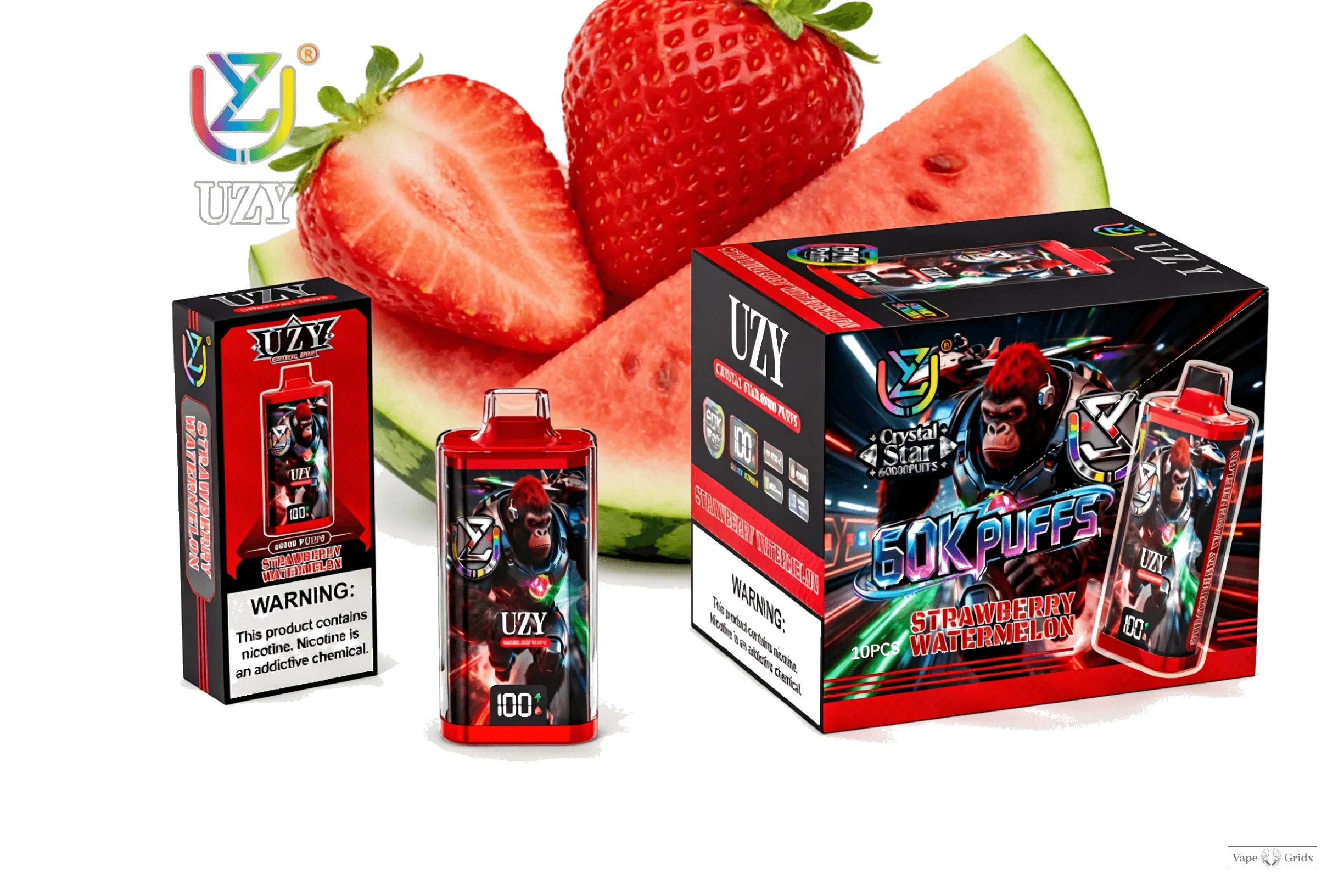 UZY Crystal Star 60000 60K Trekjes Smart Screen Wegwerp vape - image 9