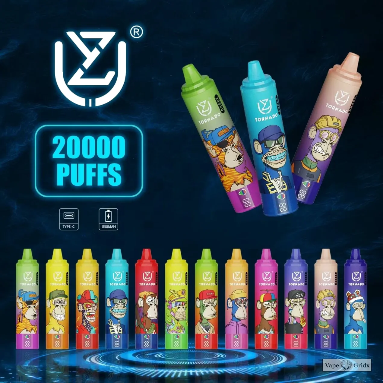 UZY Tornado 20000 20K Trekjes Mesh Coil wegwerp vape - image 10
