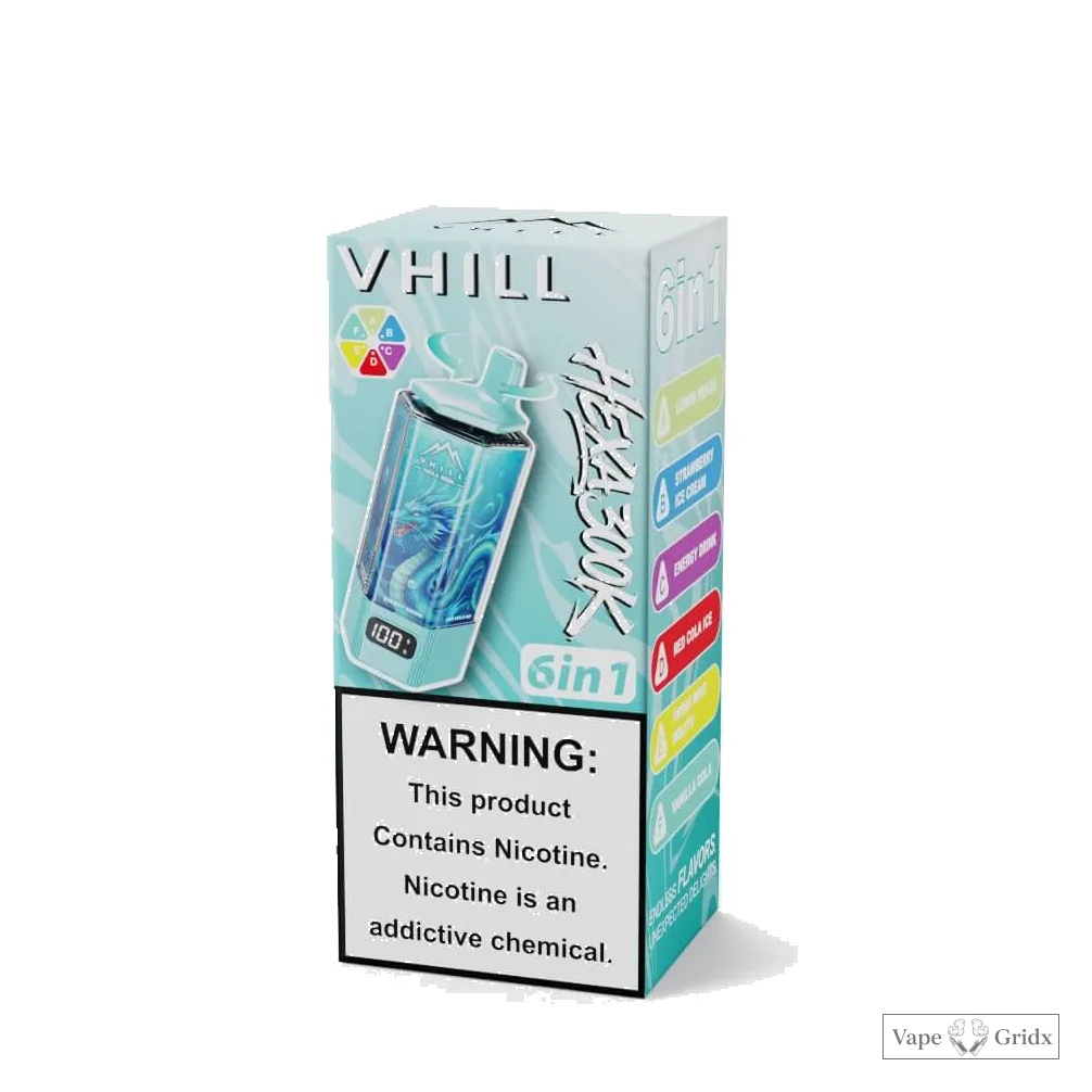 VHILL HEXA 300000 300K Trekjes 6-in-1 Wegwerp vape - image 2