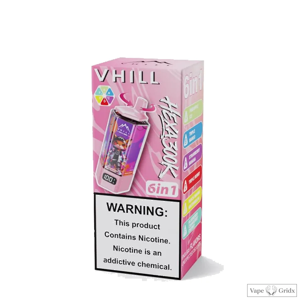 VHILL HEXA 300000 300K Trekjes 6-in-1 Wegwerp vape - image 11