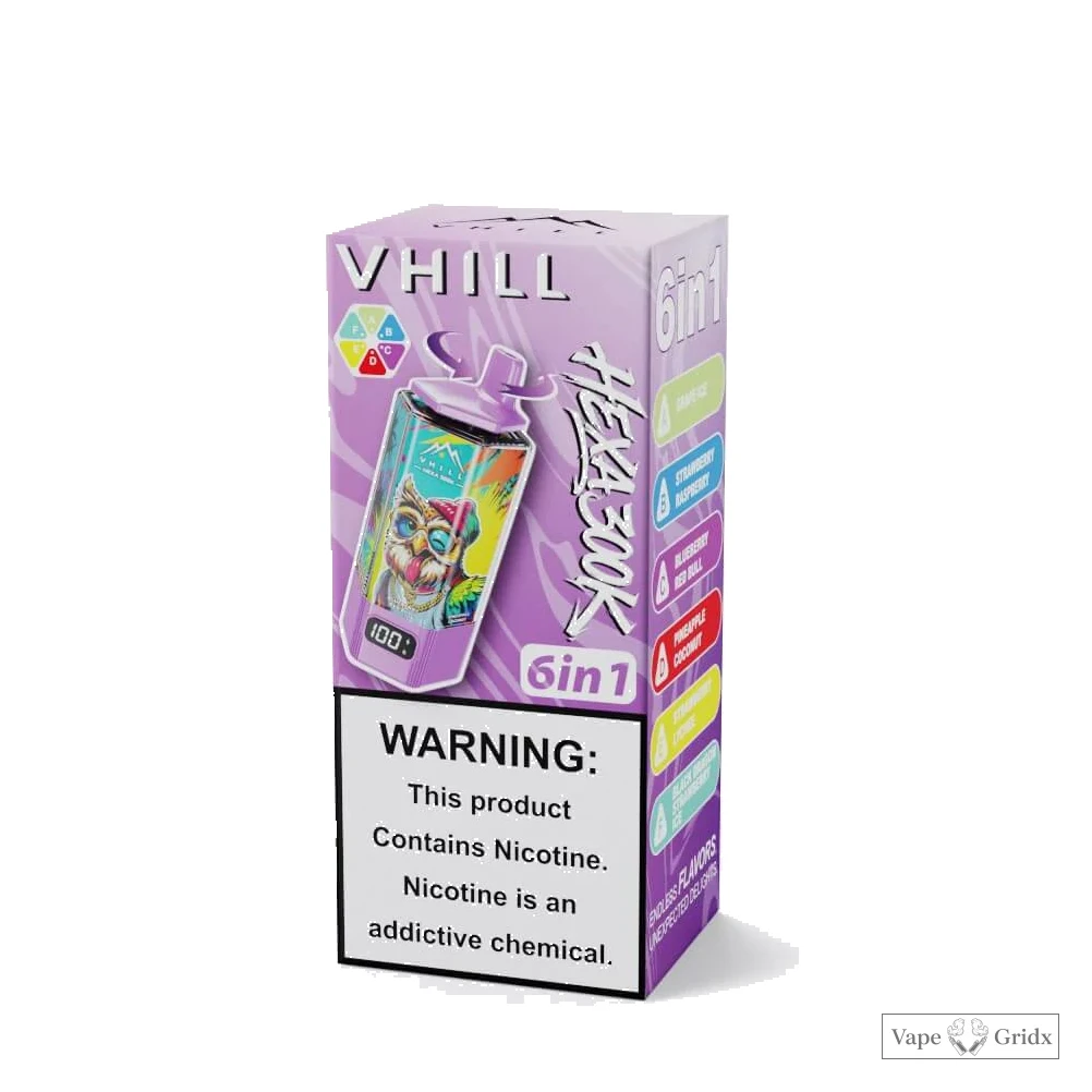 VHILL HEXA 300000 300K Trekjes 6-in-1 Wegwerp vape - image 12