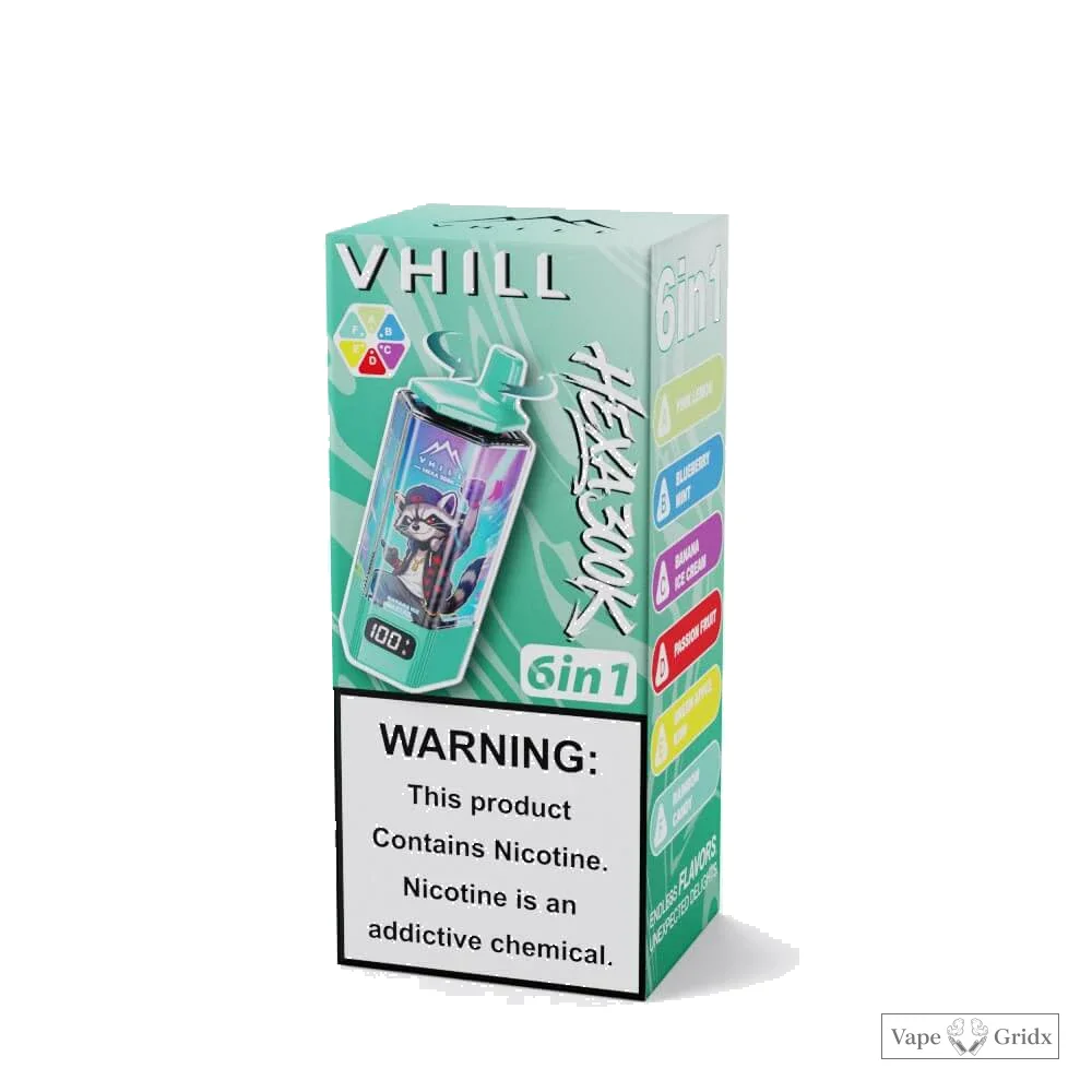 VHILL HEXA 300000 300K Trekjes 6-in-1 Wegwerp vape - image 13