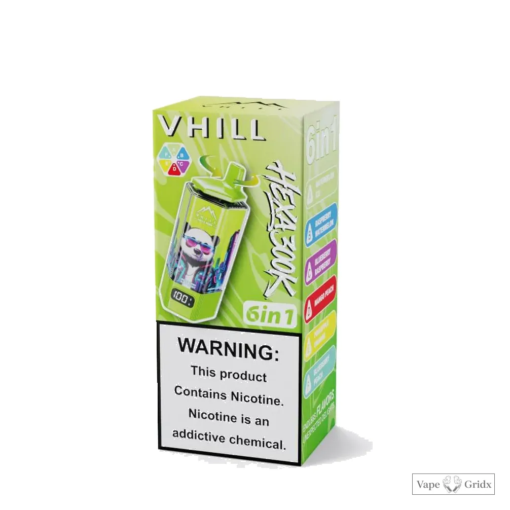 VHILL HEXA 300000 300K Trekjes 6-in-1 Wegwerp vape - image 14