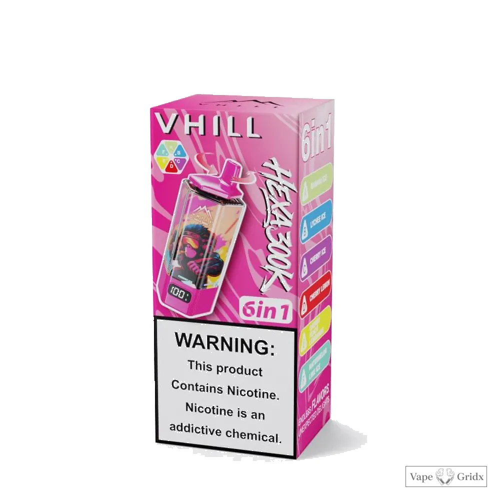 VHILL HEXA 300000 300K Trekjes 6-in-1 Wegwerp vape - image 3