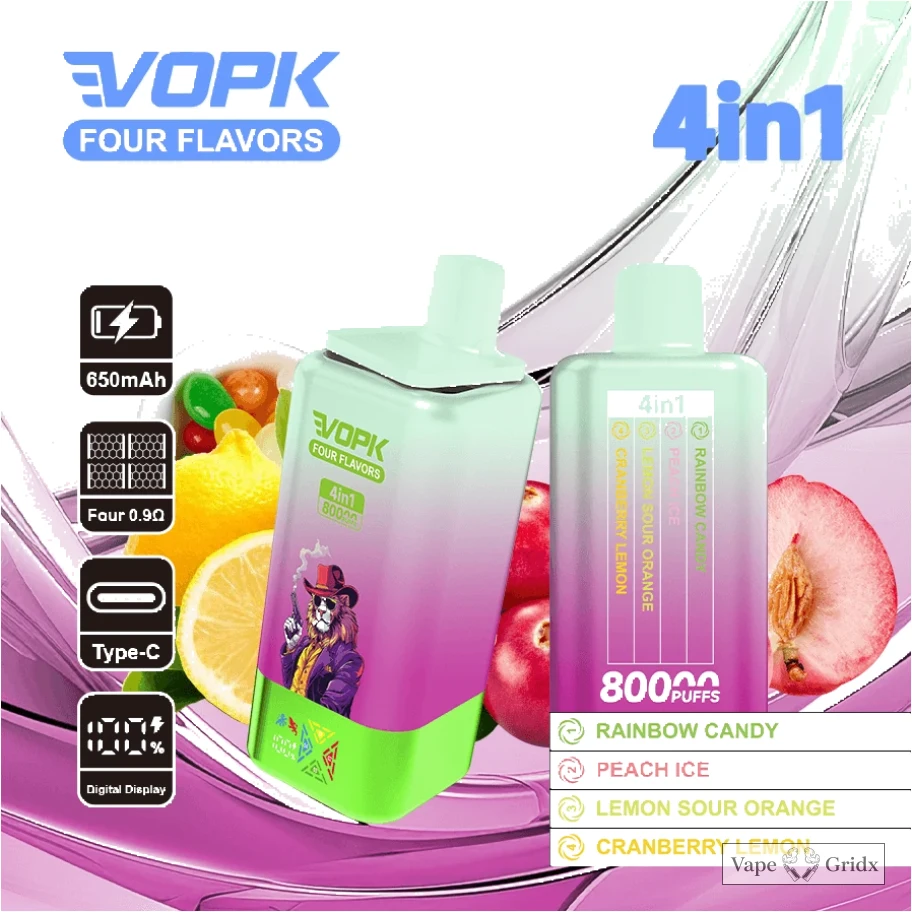Vopk 80000 80K Trekjes 4-in-1 Quad smaak Wegwerp Vape - image 5