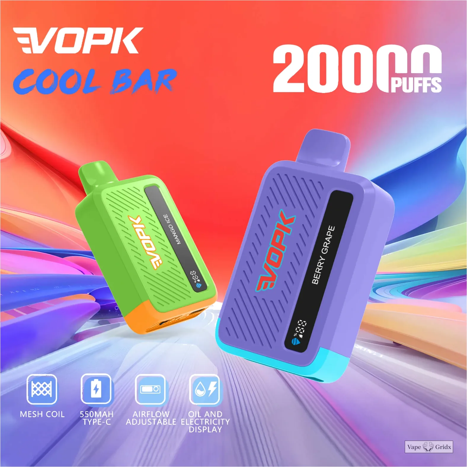 VOPK Cool Bar 20000 20K Trekjes Display Wegwerp Vape - image 12