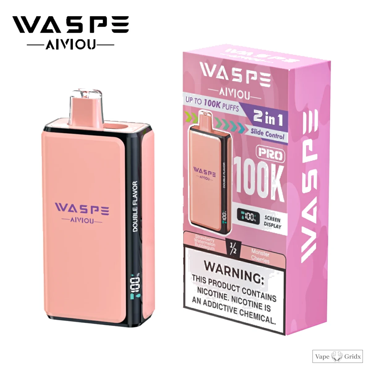 WASPE Pro 100000 100K Trekjes 2-in-1 Wegwerp vape - image 5