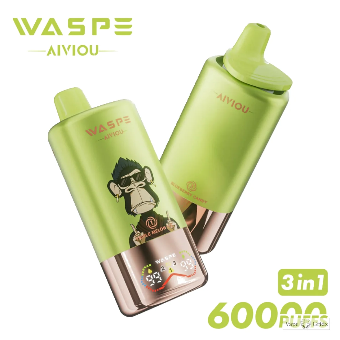 WASPE Bar 60000 60K Trekjes LED Display Wegwerp Vape - image 9