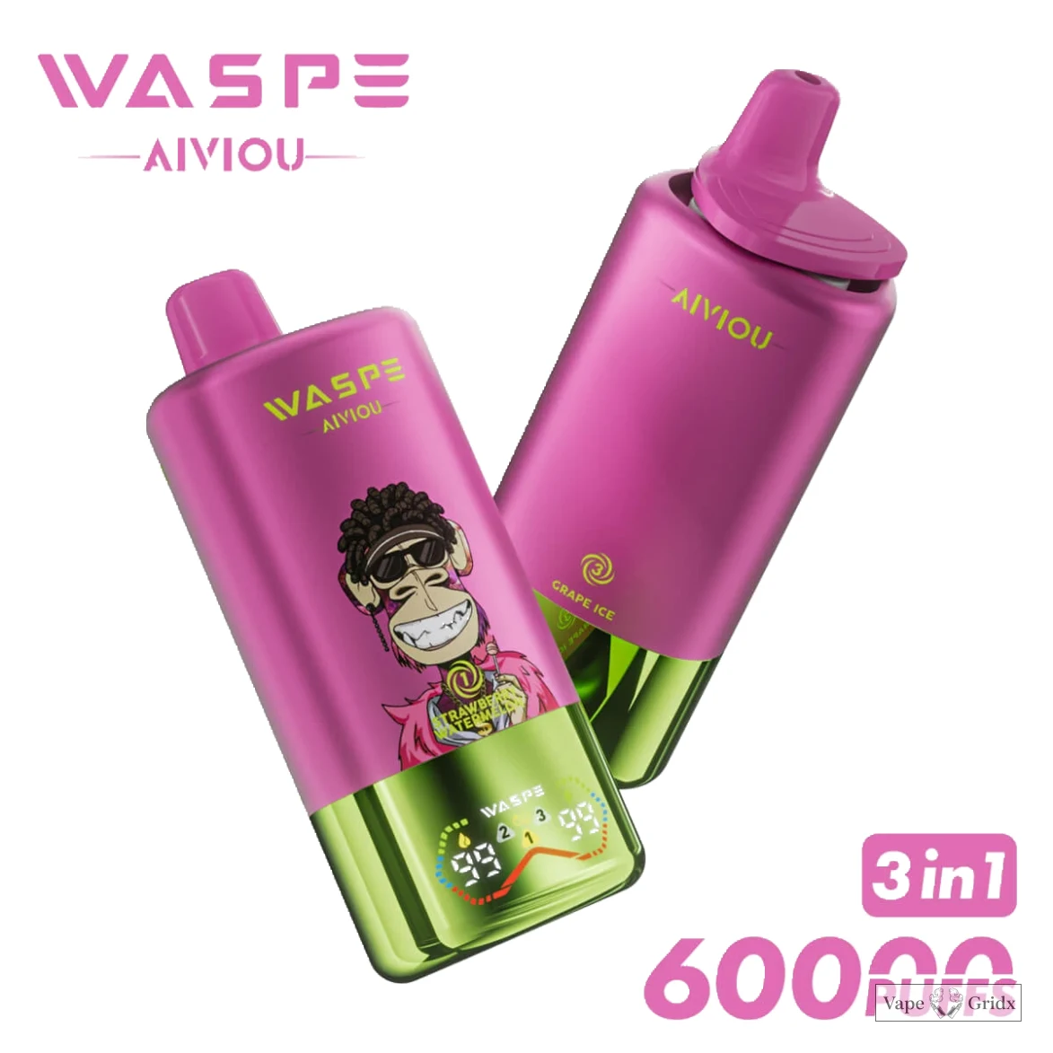 WASPE Bar 60000 60K Trekjes LED Display Wegwerp Vape - image 11