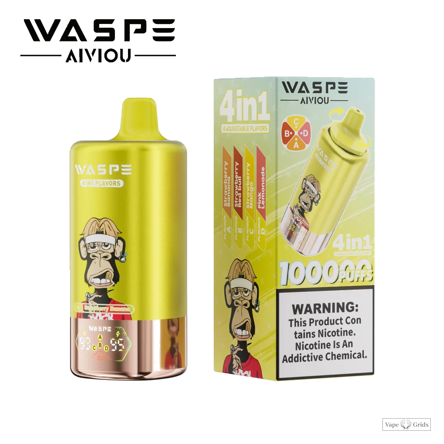 WASPE 4-in-1 100000 100K Trekjes Wegwerp Vape - image 4