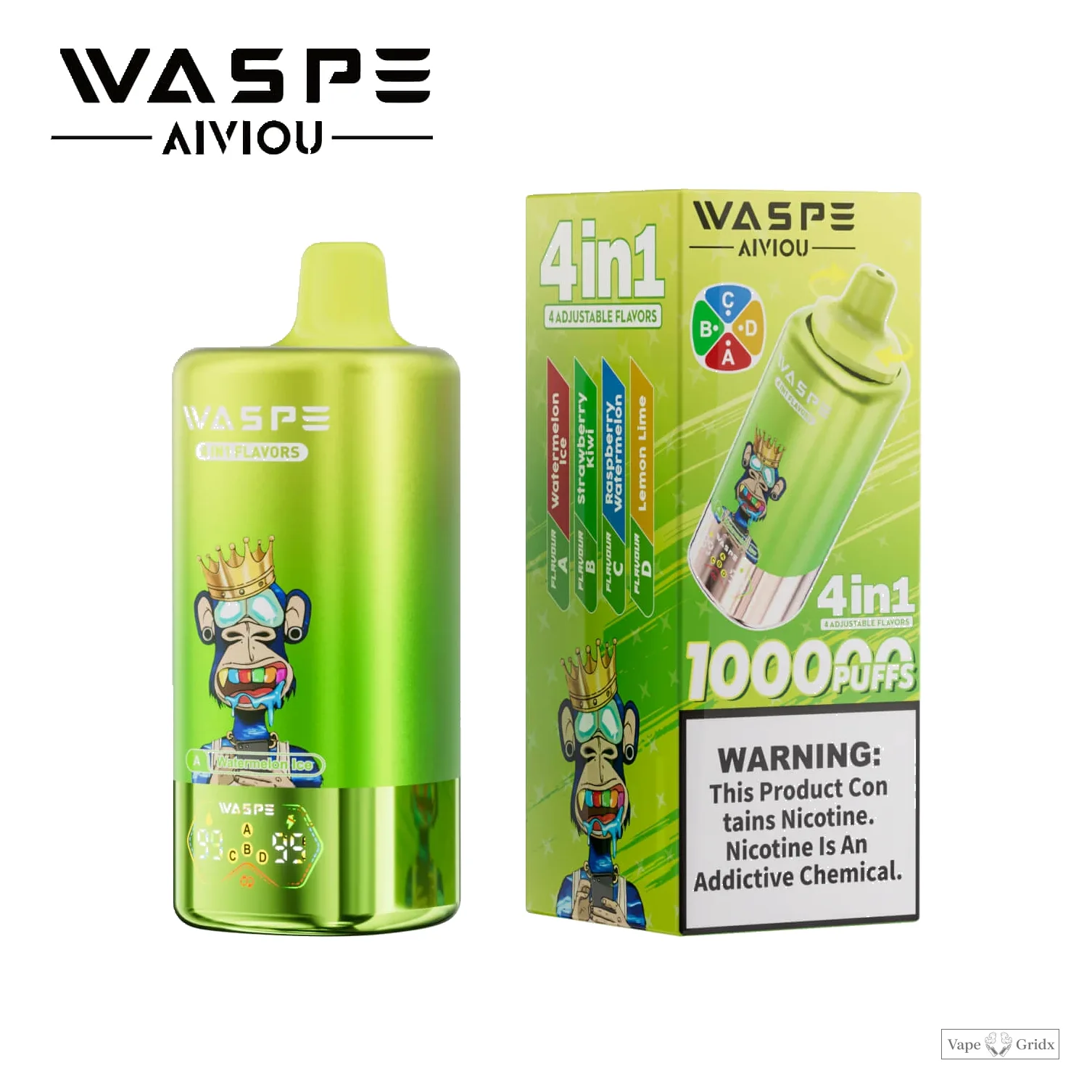WASPE 4-in-1 100000 100K Trekjes Wegwerp Vape - image 14