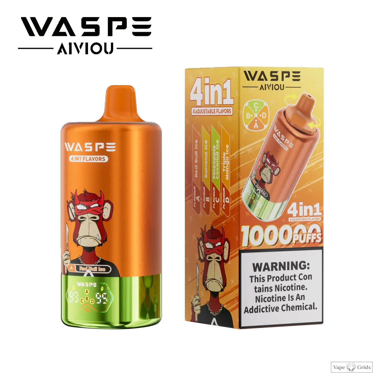 WASPE 4-in-1 100000 100K Trekjes Wegwerp Vape - image 6