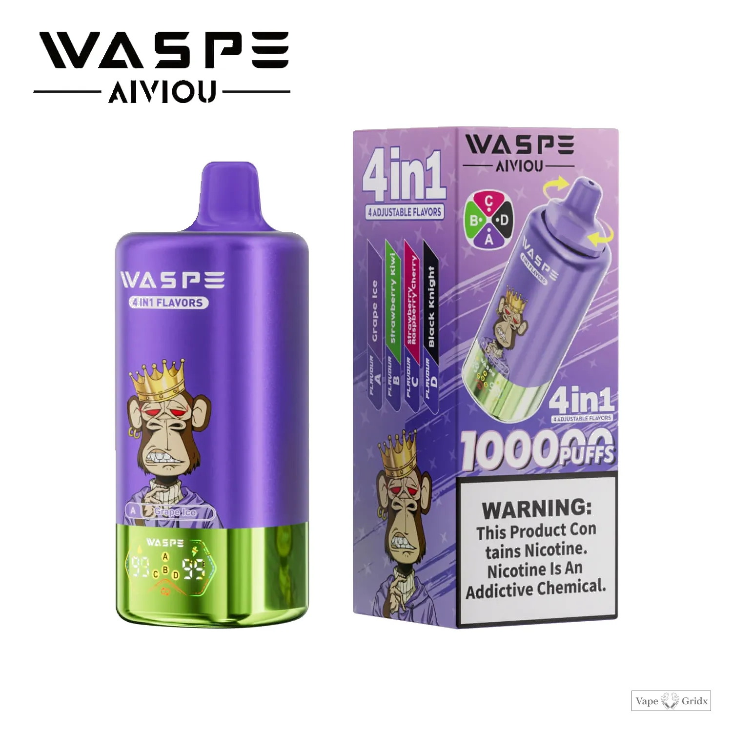 WASPE 4-in-1 100000 100K Trekjes Wegwerp Vape - image 12