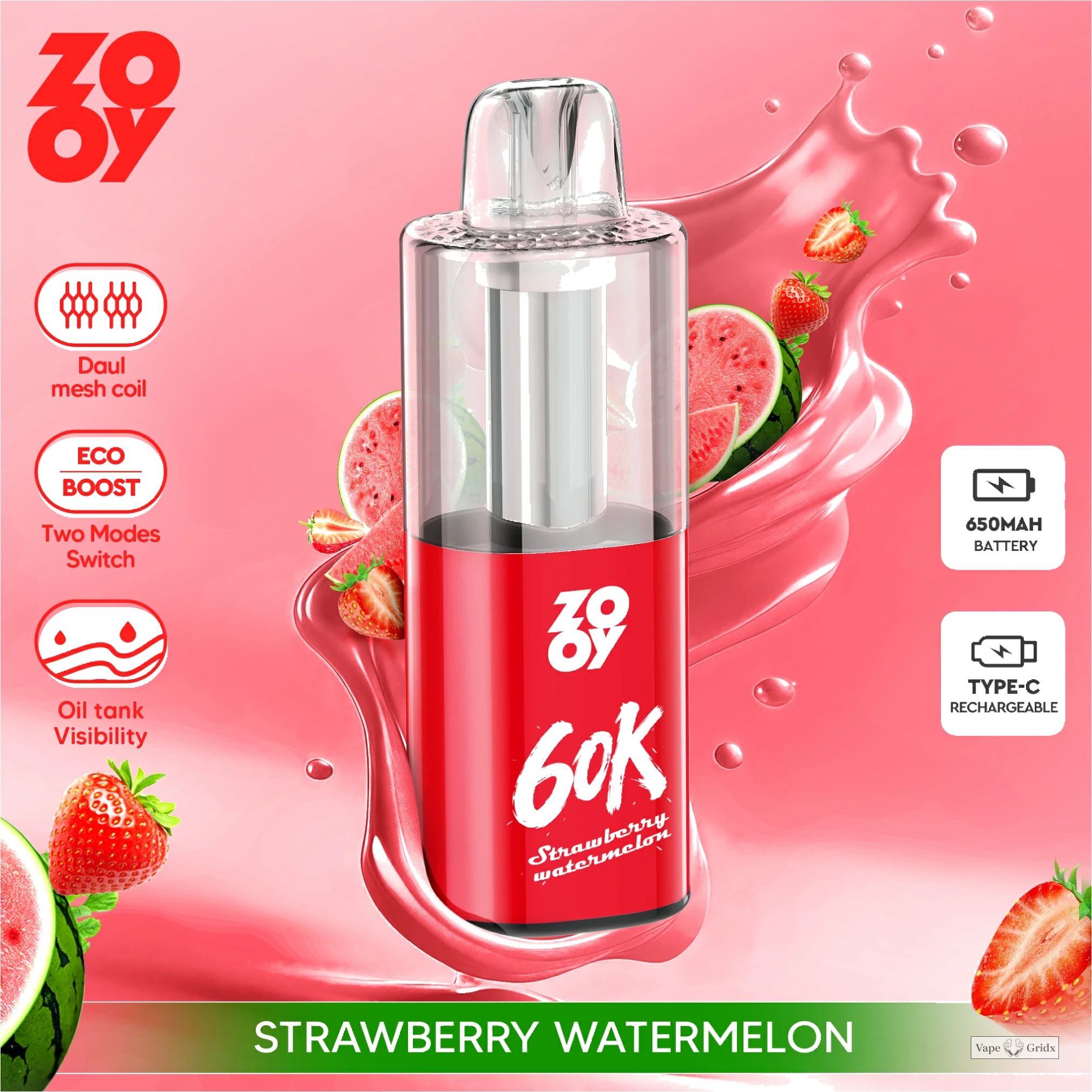ZOOY Fizz 60000 60K Trekjes Dual Mode Wegwerp Vape - image 5