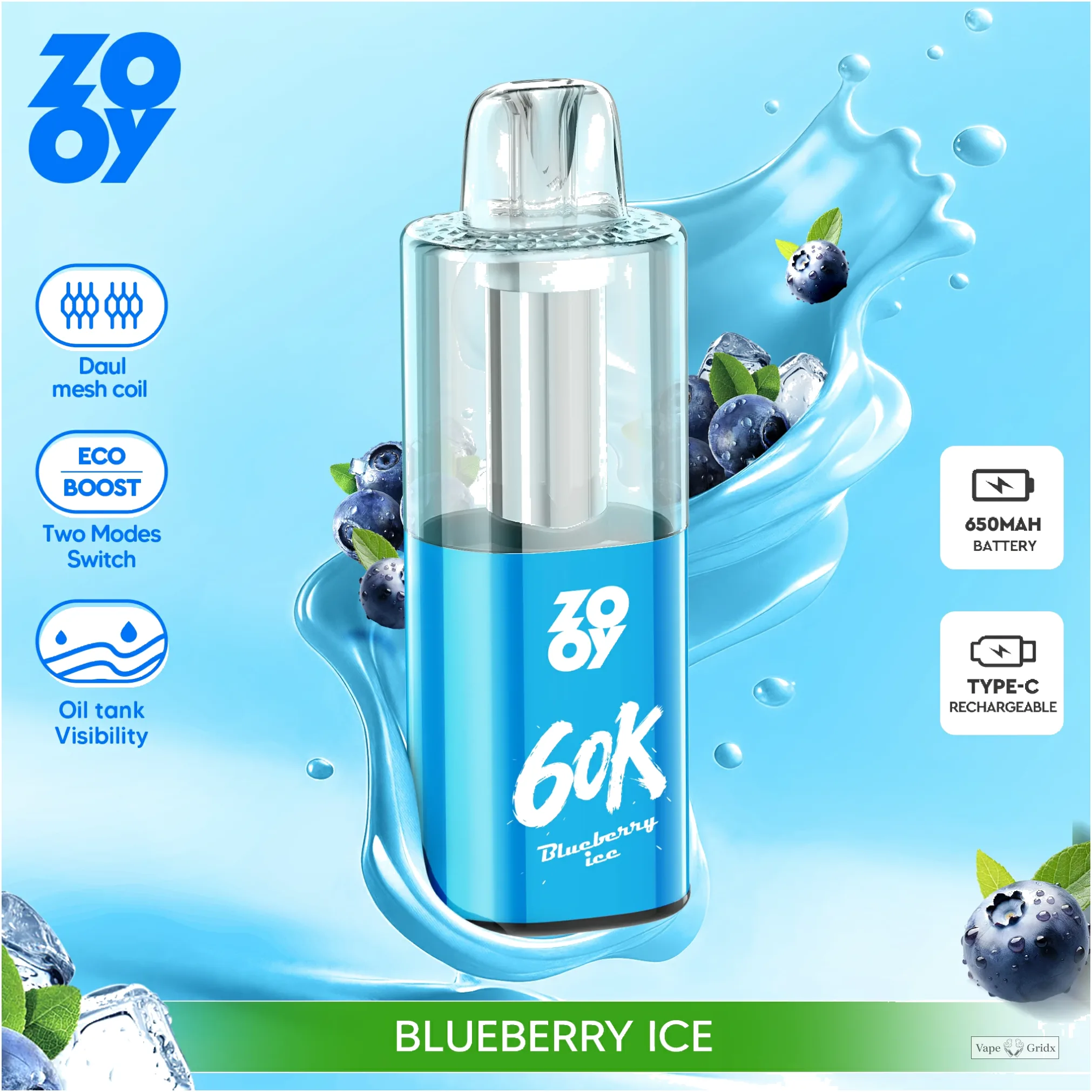 ZOOY Fizz 60000 60K Trekjes Dual Mode Wegwerp Vape - image 7