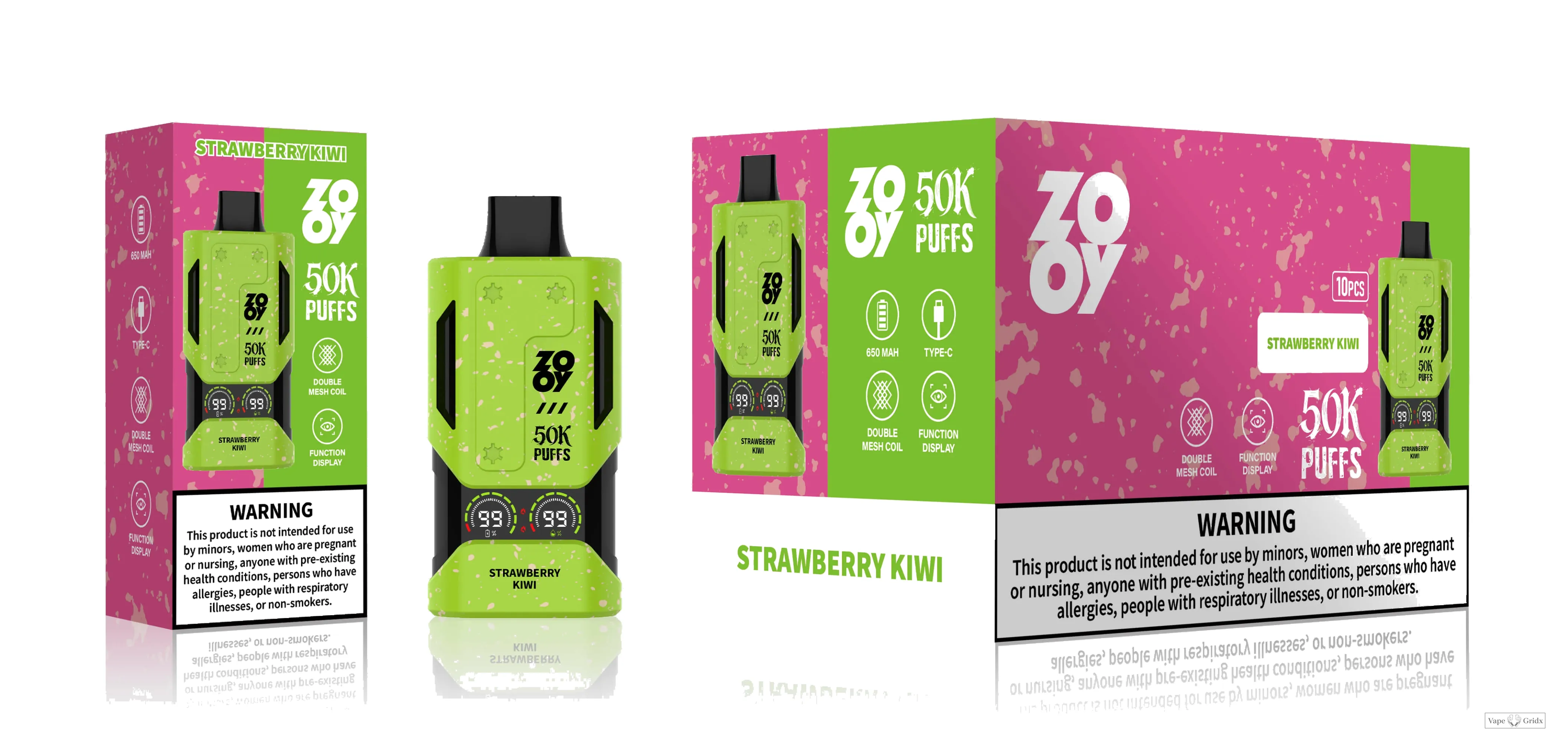 ZOOY Mecha 50000 50K Trekjes Smart Display Wegwerp Vape - image 3